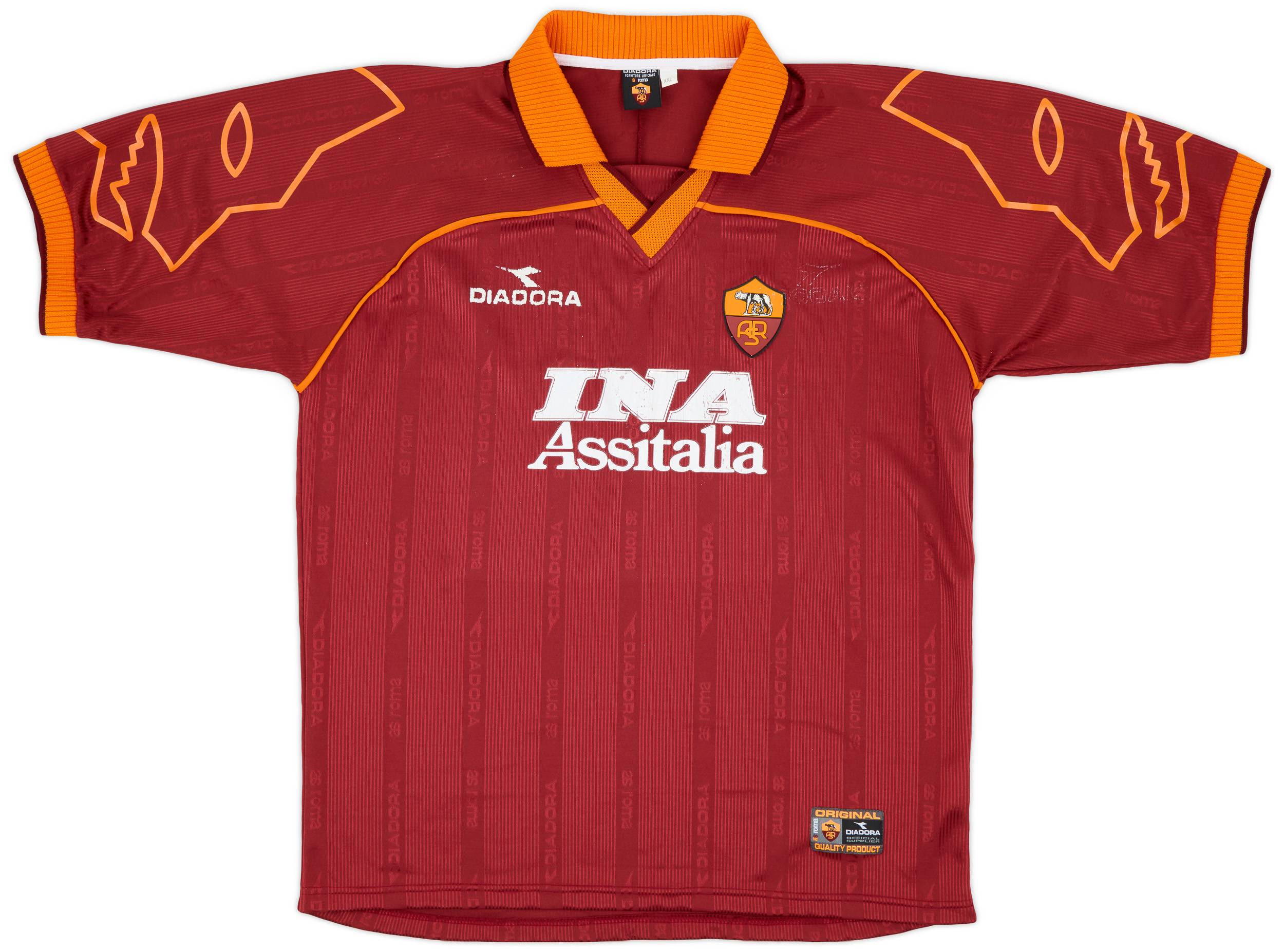 1999-00 Roma Home Shirt - 7/10 - (XXL)