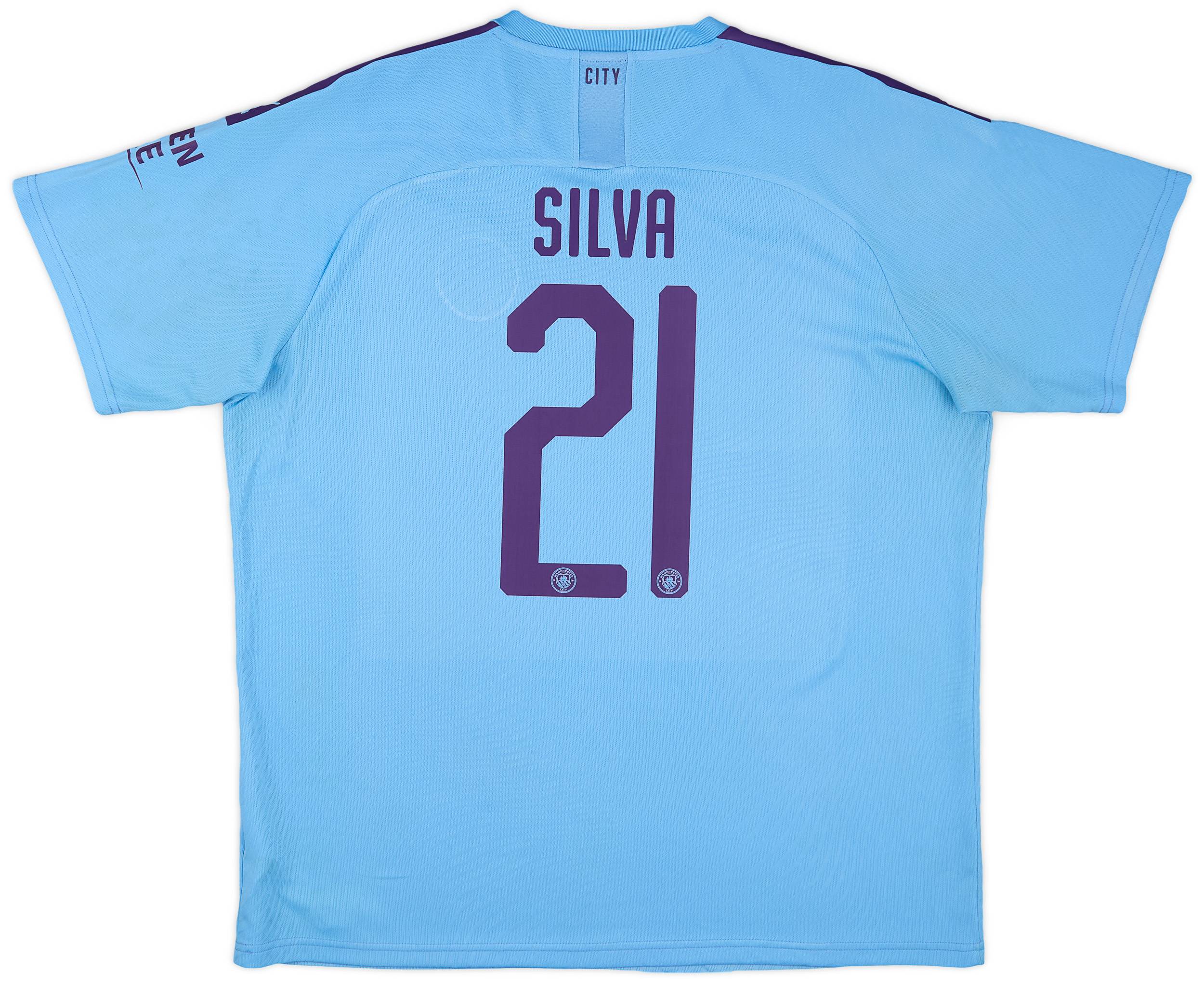 2019-20 Manchester City Home Shirt Silva #21 - 5/10 - (XXL)
