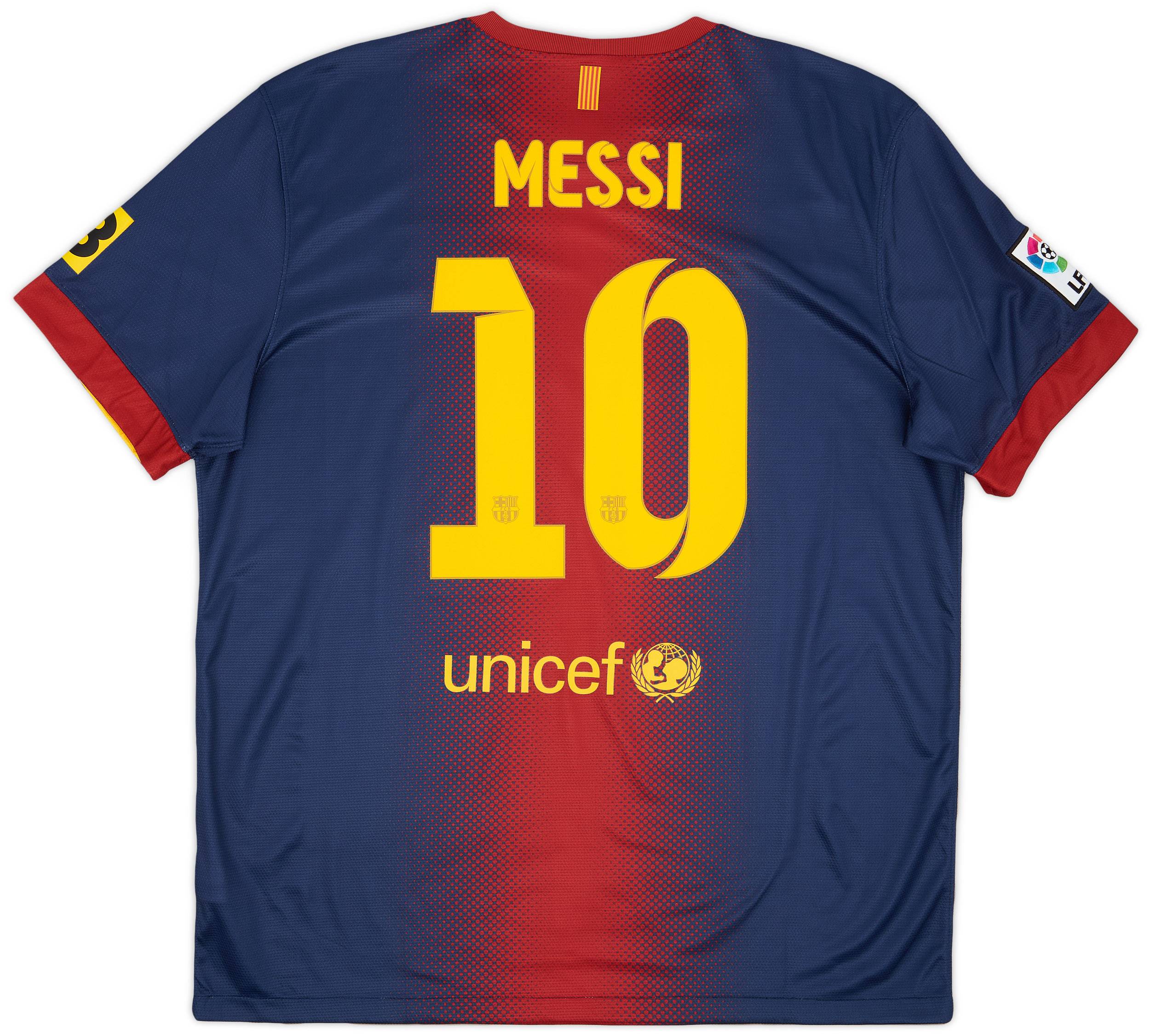 2012-13 Barcelona Home Shirt Messi #10 - 8/10 - (XL)