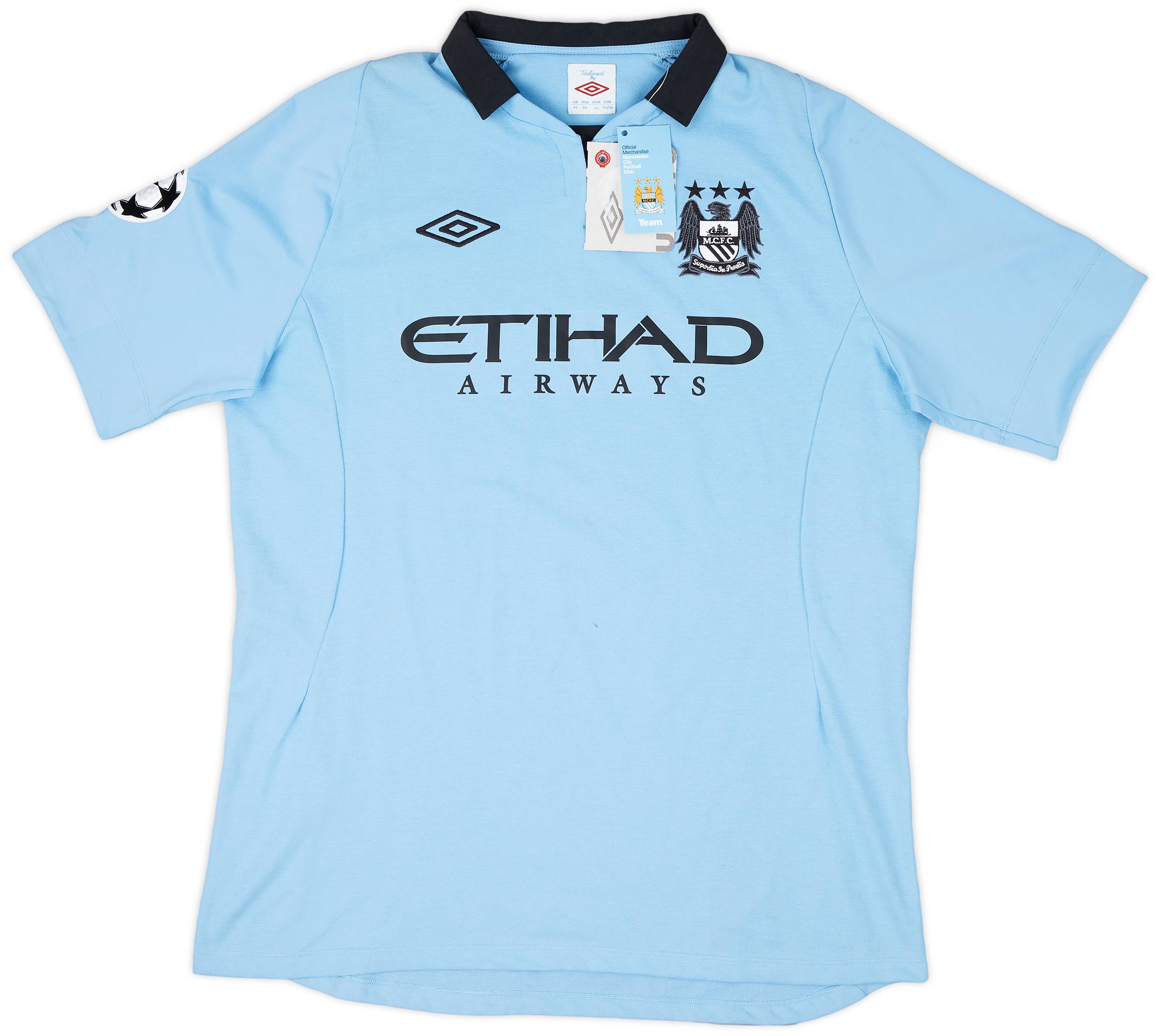 2014-15 Manchester City Authentic Home Shirt Nasri #8 - 8/10