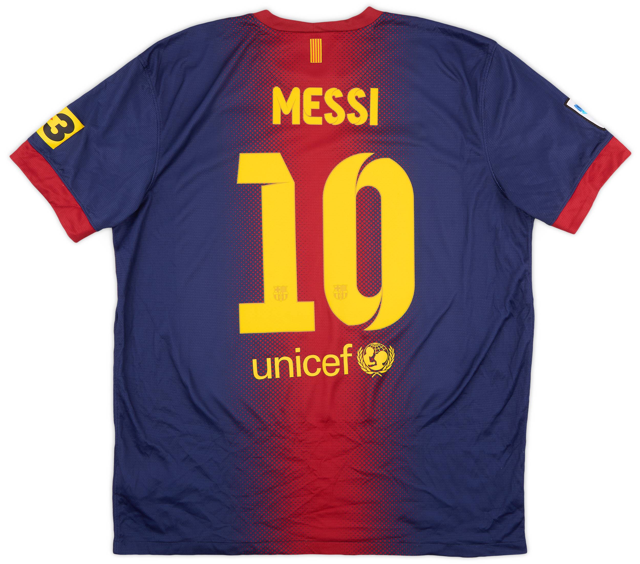 2012-13 Barcelona Home Shirt Messi #10 - 8/10 - (XL)