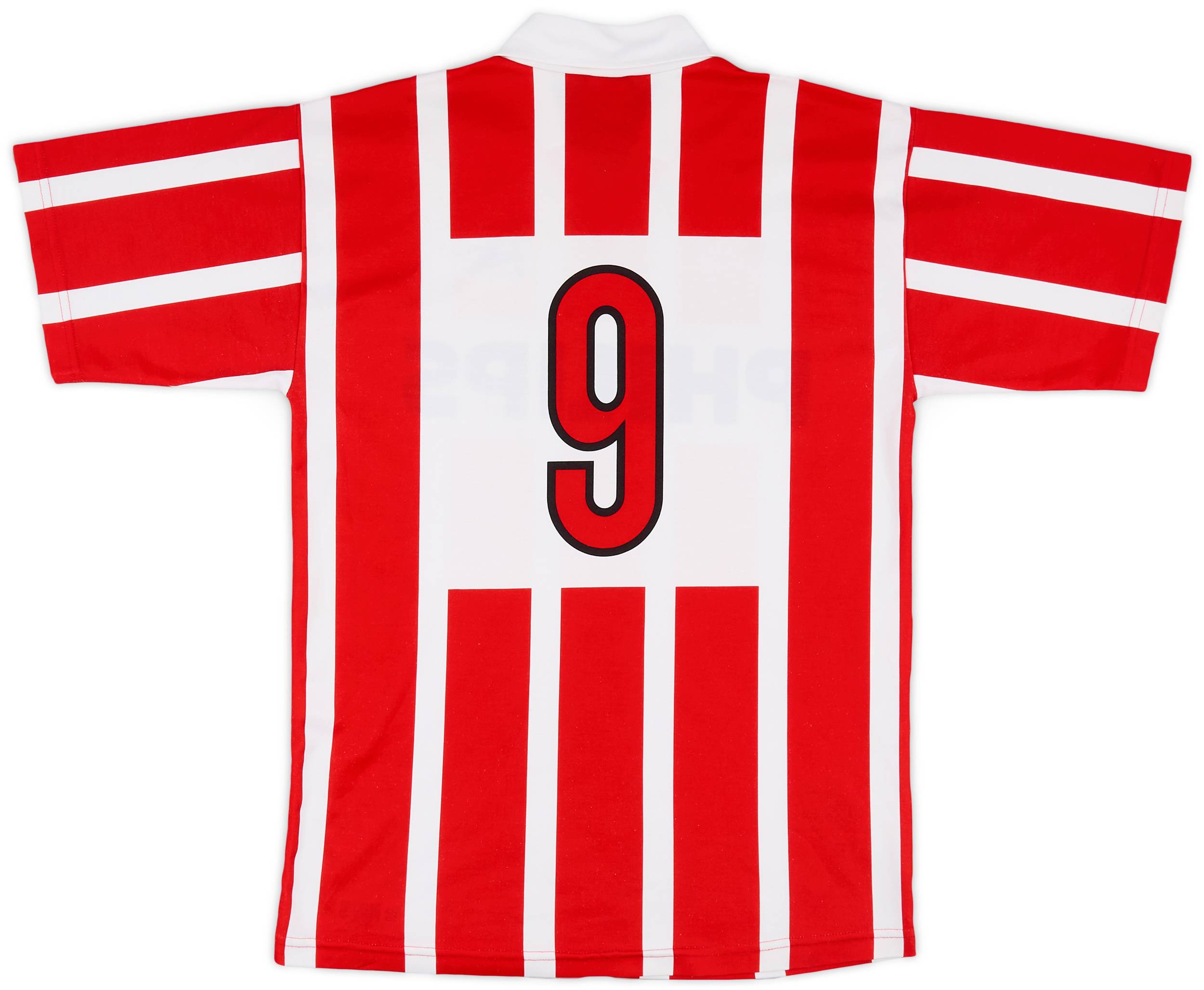 ビンテージ！psv 90-92 ユニフォーム 1990-92 PSV Home Shirt #9 (Romario) - 8/10 - (M)