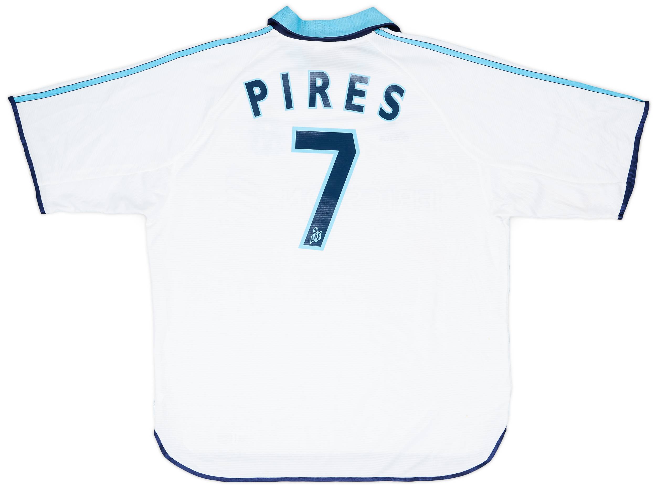 1999-00 Olympique Marseille Home Shirt Pires #7 - 5/10 - (XL)