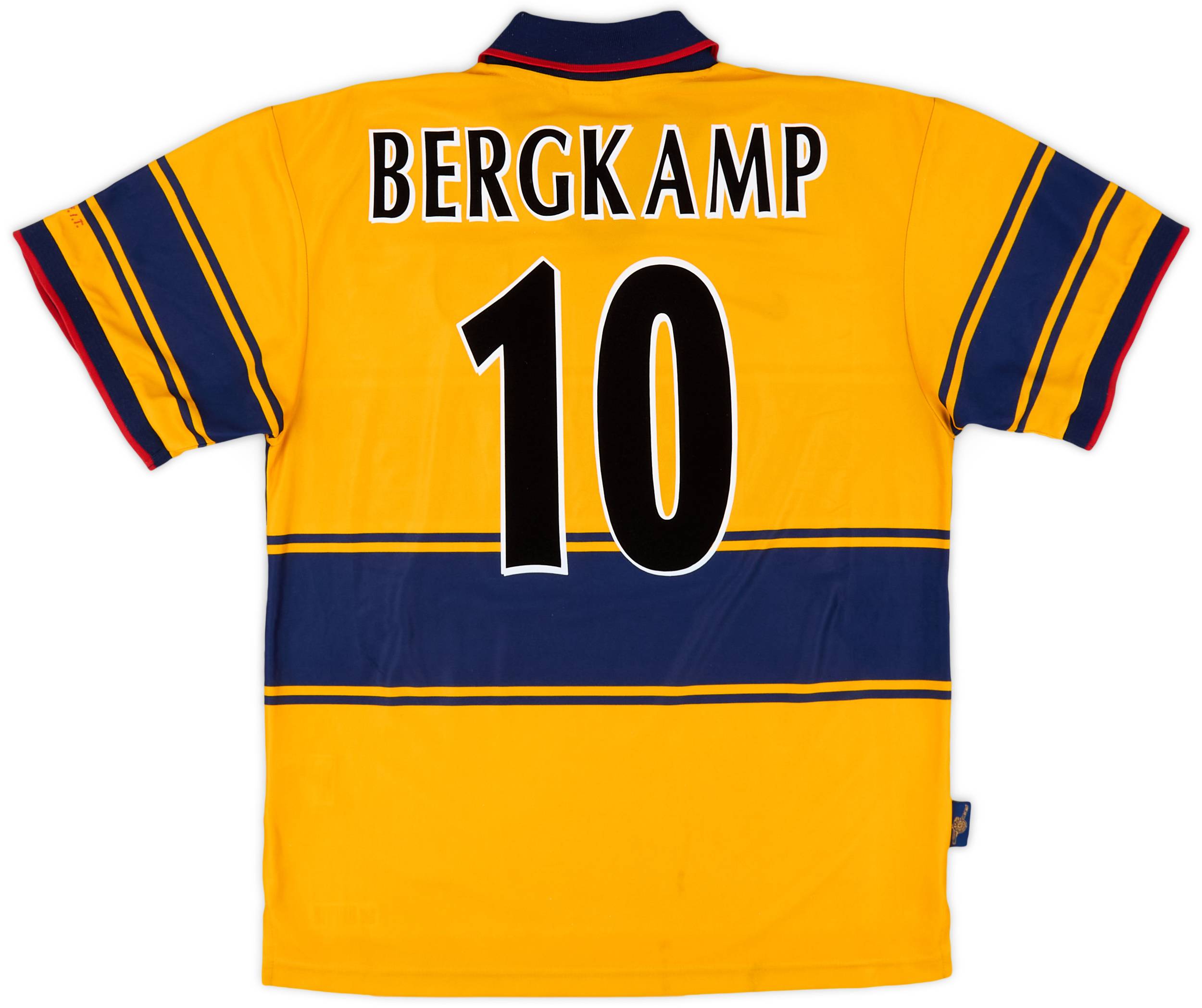 1997-99 Arsenal Away Shirt Bergkamp #10 - 8/10 - (L)