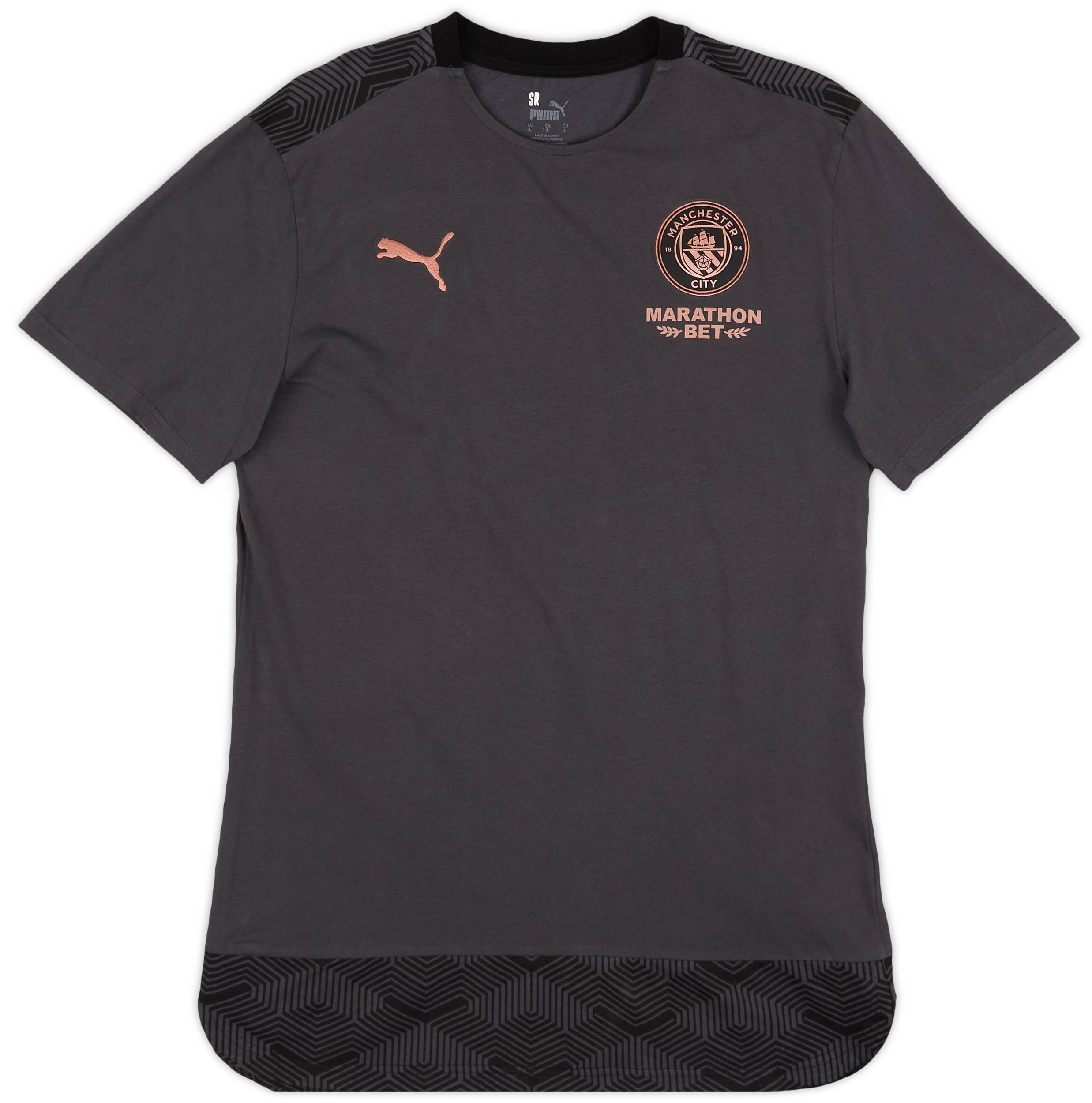 2020-21 Manchester City Staff Issue Casuals Tee # - 9/10 - (L)