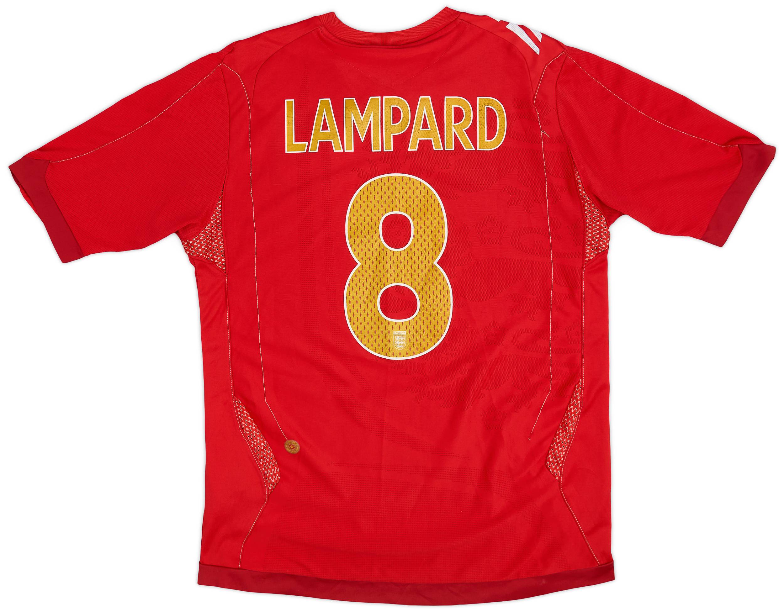2006-08 England Away Shirt Lampard #8 - 9/10 - (M)