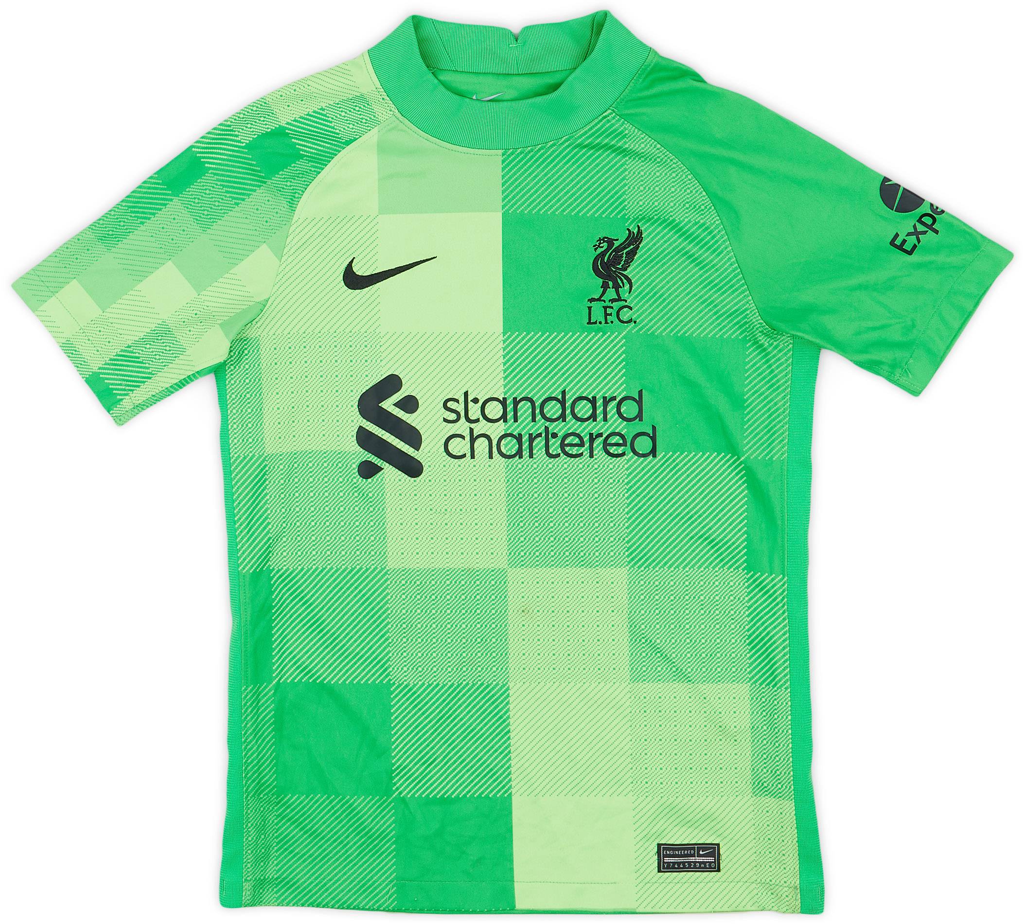2021-22 Liverpool GK Shirt - 5/10 - (M.Boys)