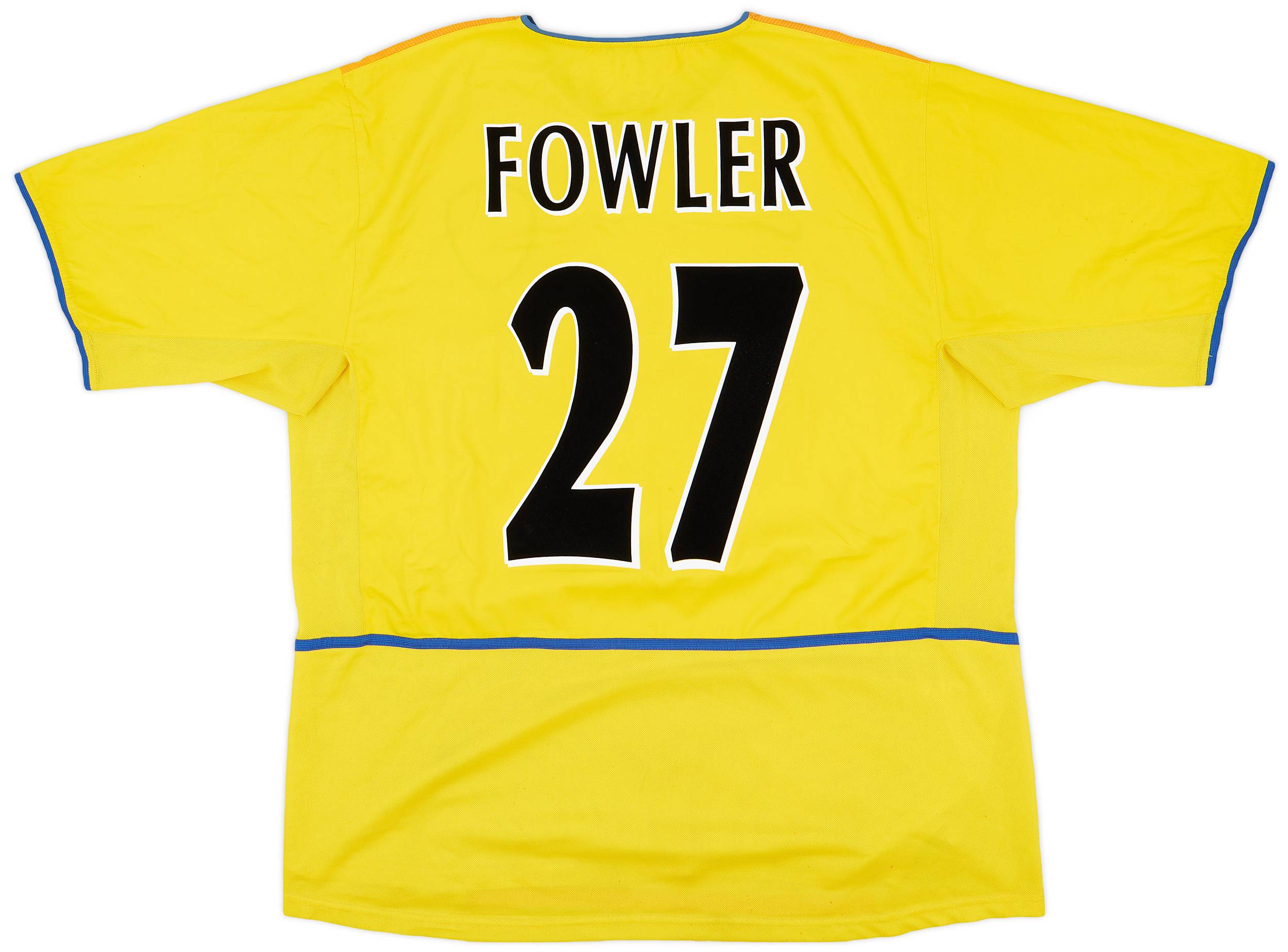 2002-03 Leeds United Away Shirt Fowler #27 - 7/10 - (XXL)
