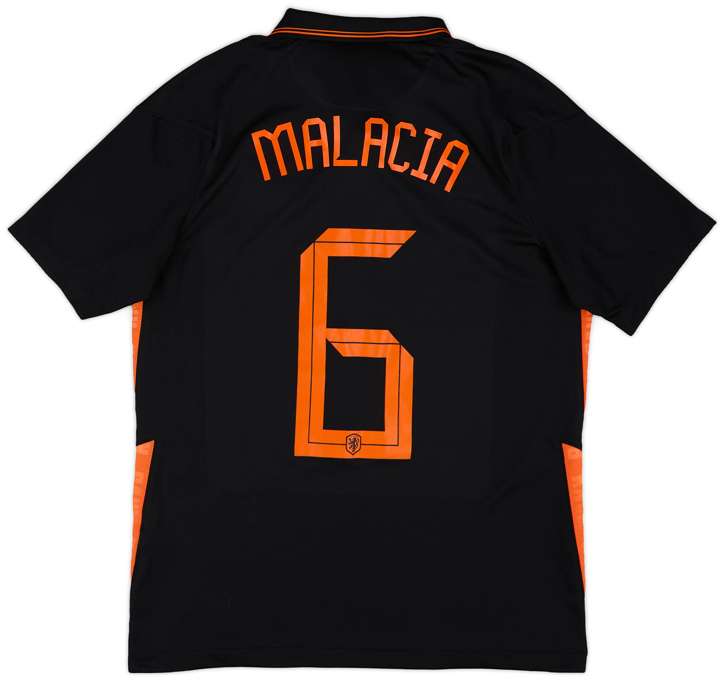 2020-22 Netherlands Away Shirt Malacia #6 - 10/10 - (M)