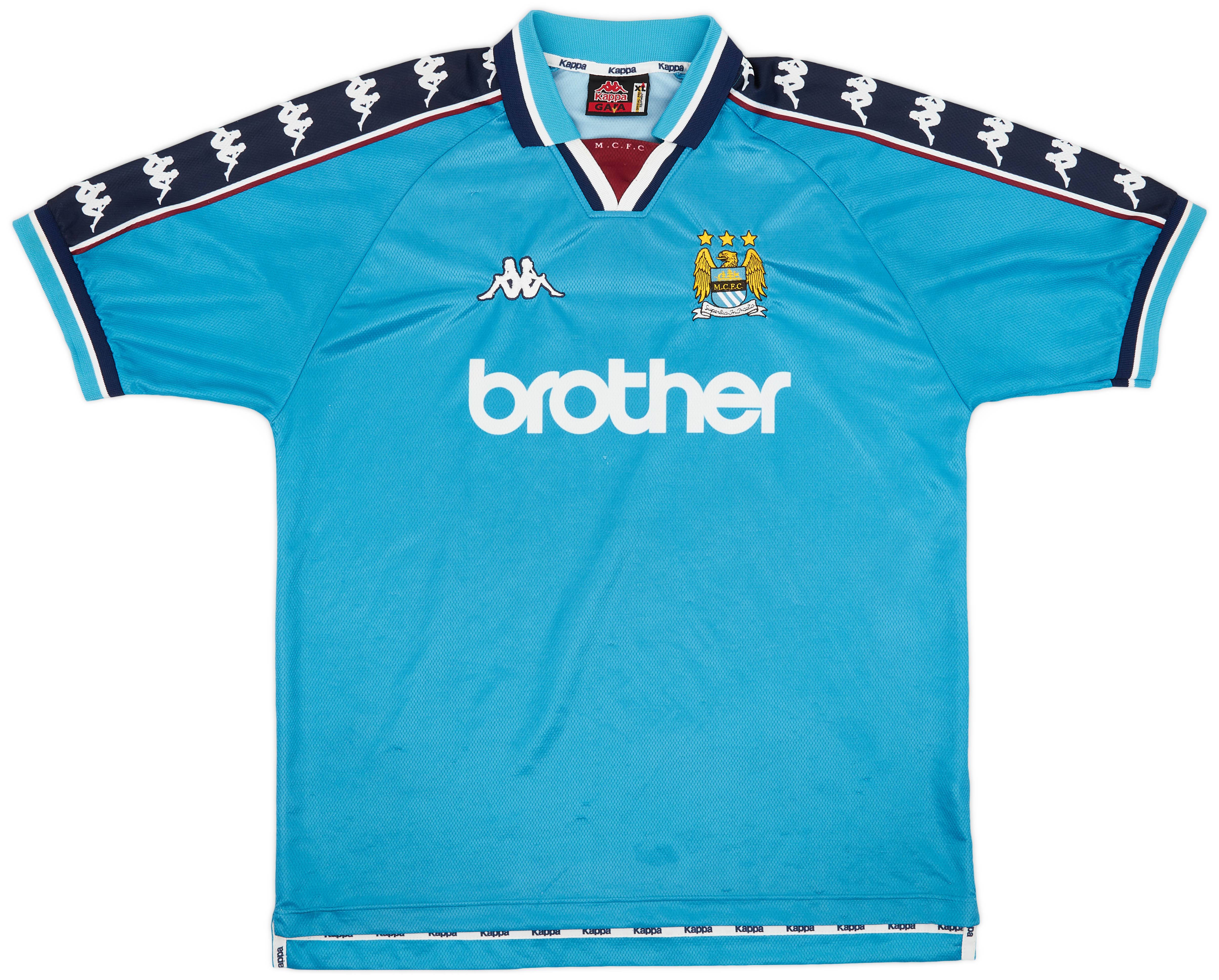 1997-99 Manchester City Home Shirt - 8/10 - (XL)