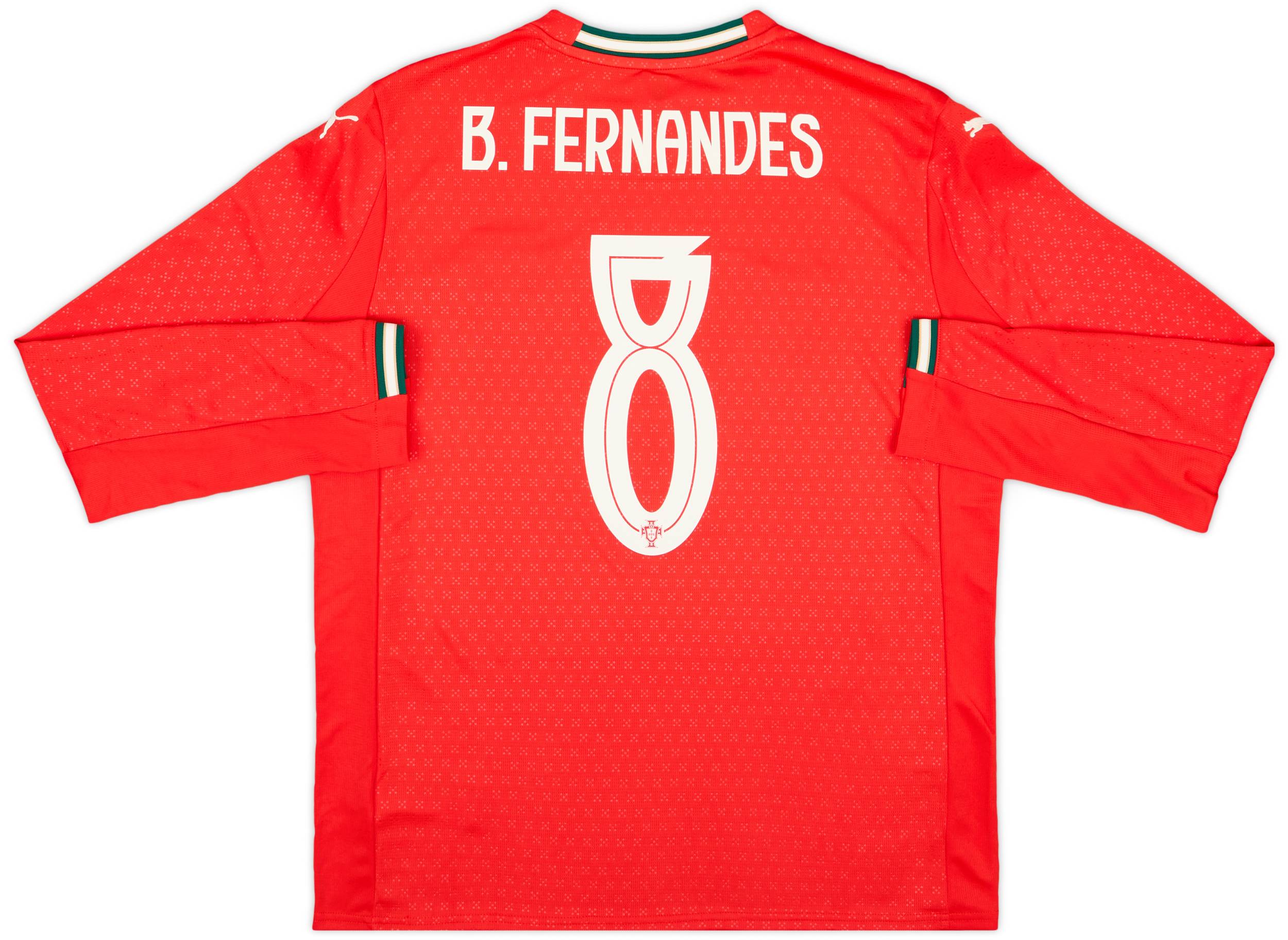 2025-26 Portugal Home L/S Shirt B.Fernandes #8