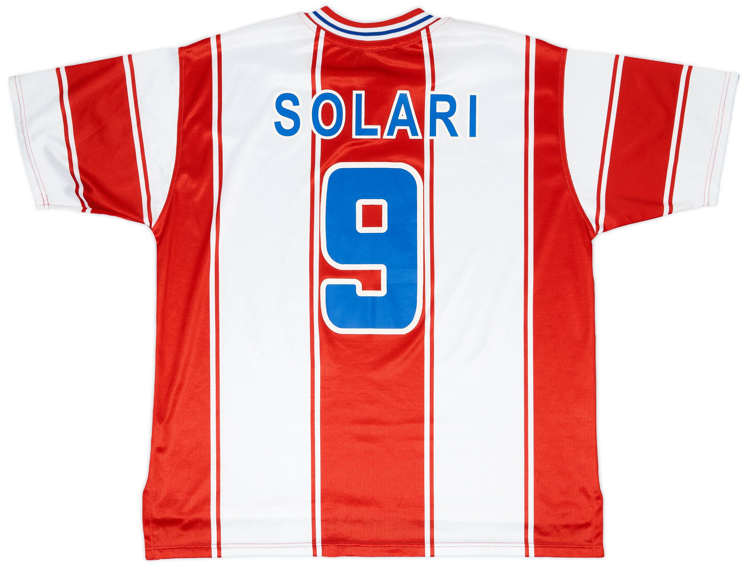 1999-00 Atletico Madrid Home Shirt Solari #9 - 8/10 - (XL)