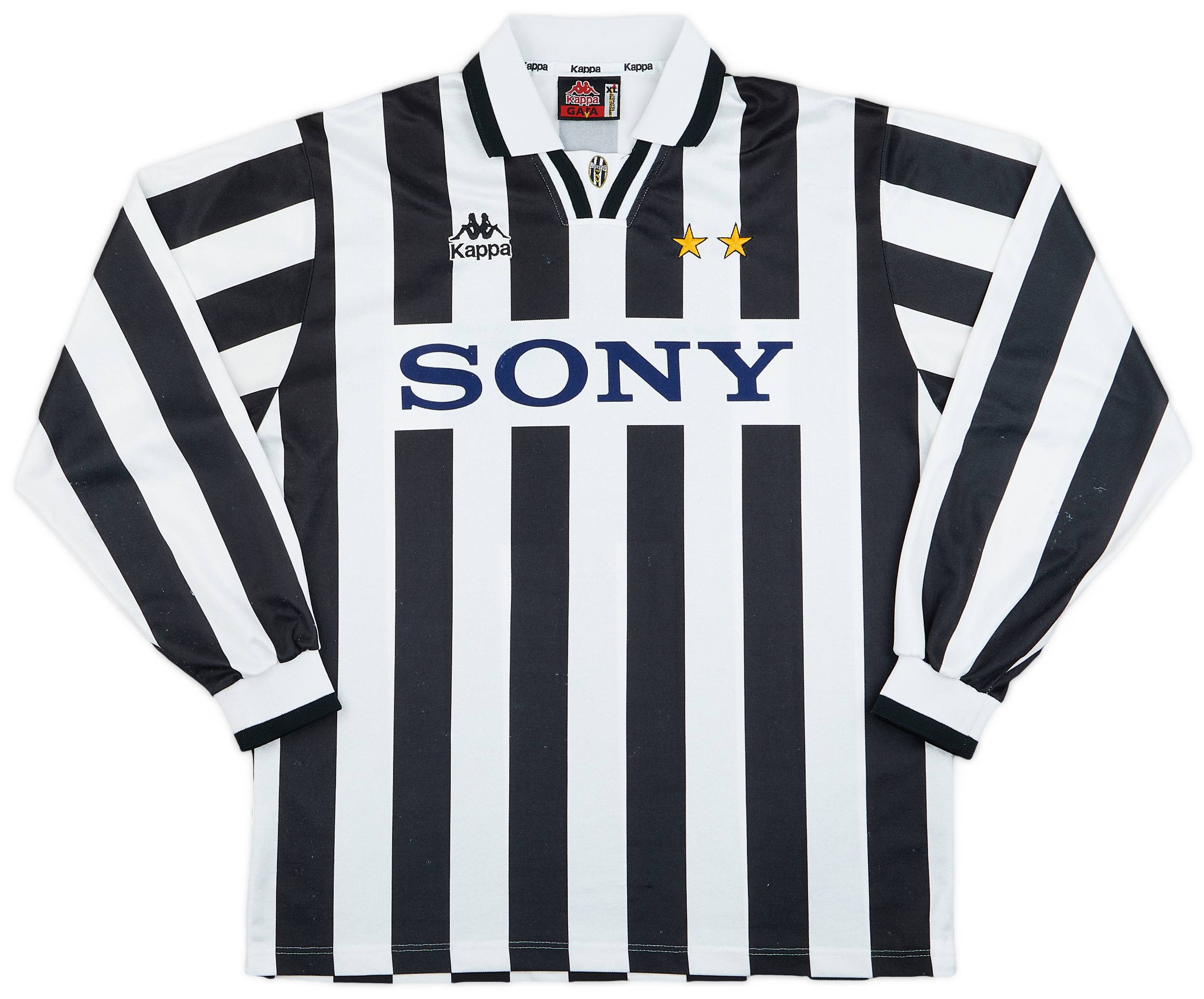 1995-97 Juventus Home L/S Shirt - 8/10 - (XL)