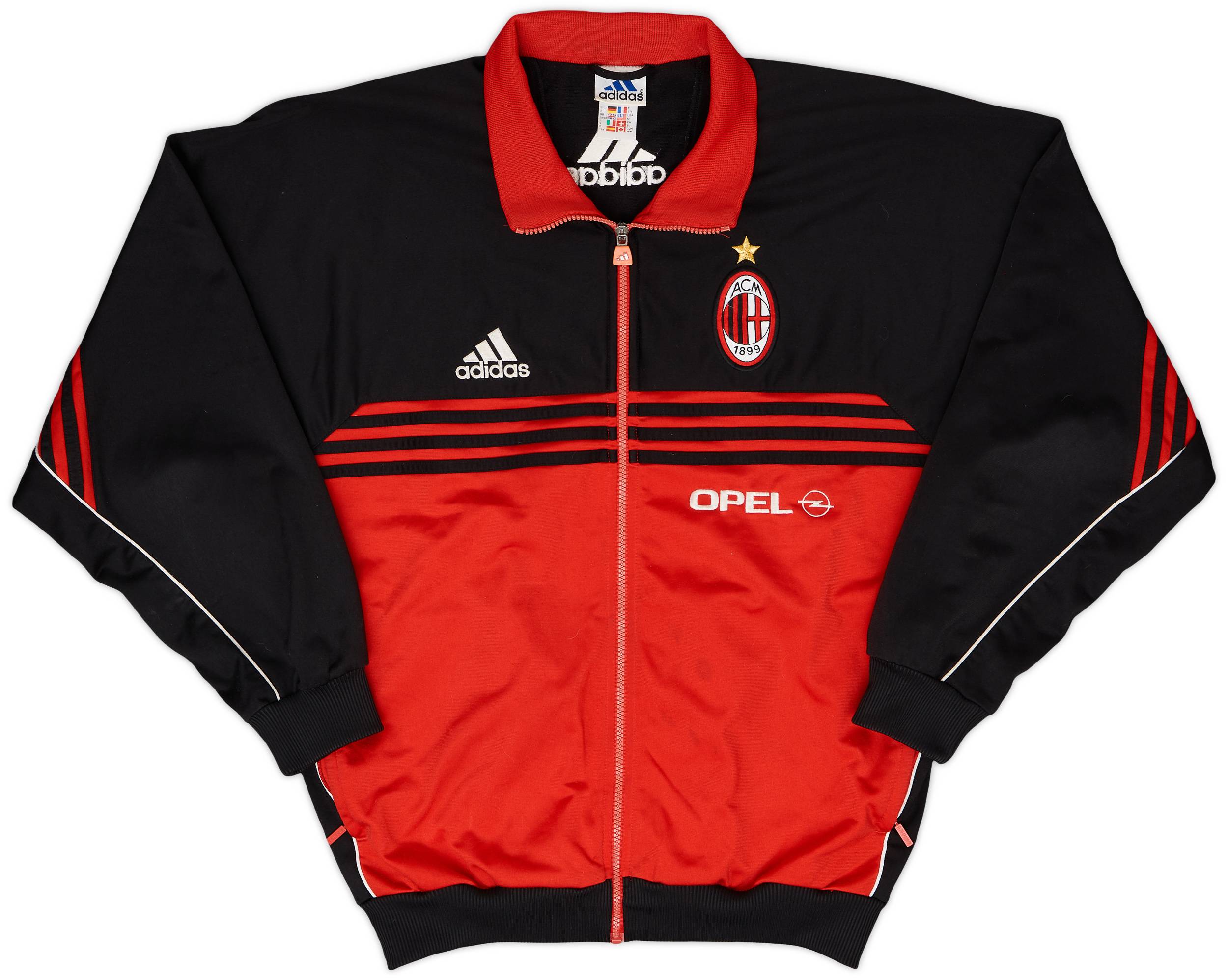 2000-02 AC Milan adidas Track Jacket - 8/10 - (M)
