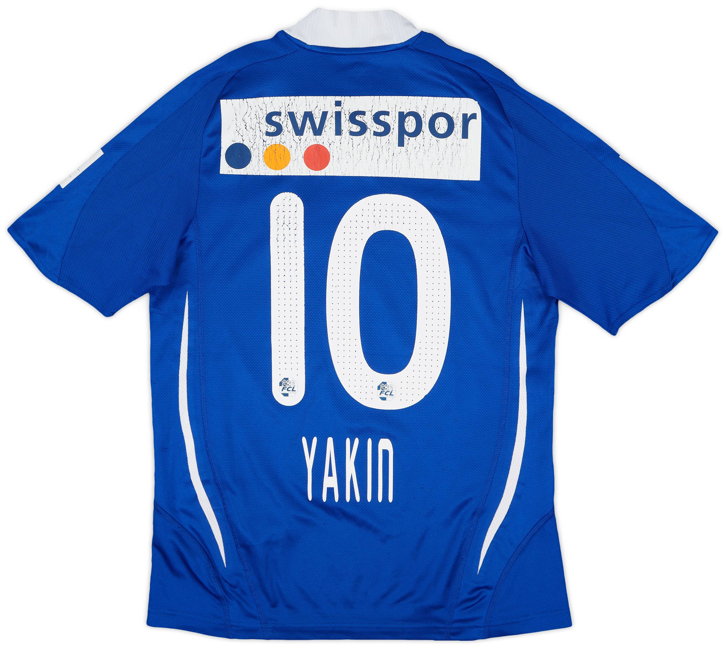 2008-09 FC Luzern Player Issue Home Shirt Yakin #10 - 4/10 - (S)