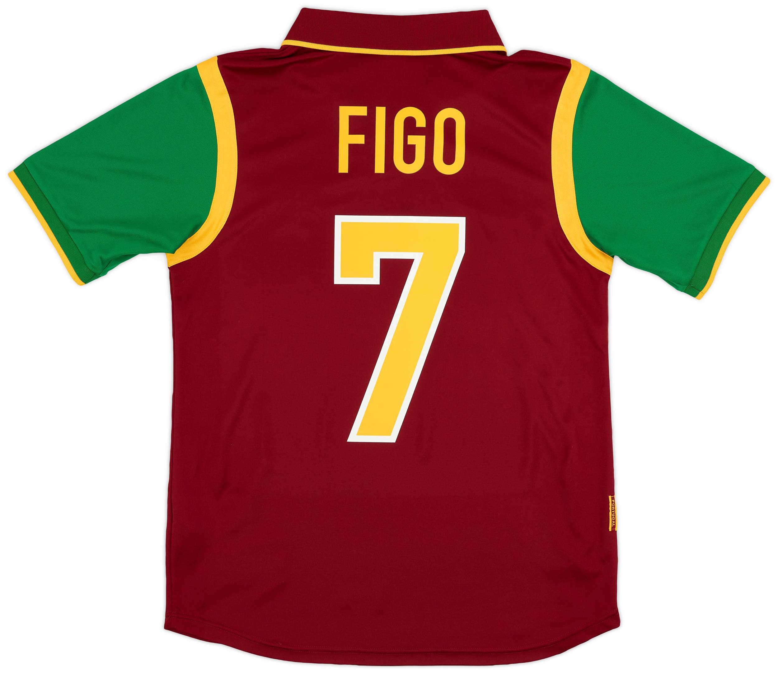 Nike Portugal 2004 Re-Issue SS Shirt With Figo 7 - Sport Red