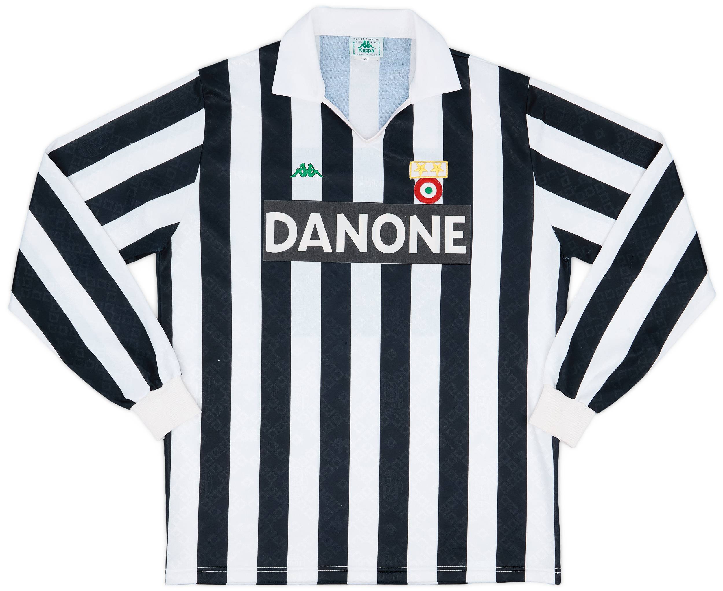 1991-92 Juventus Home L/S Shirt - 9/10 - (XL)