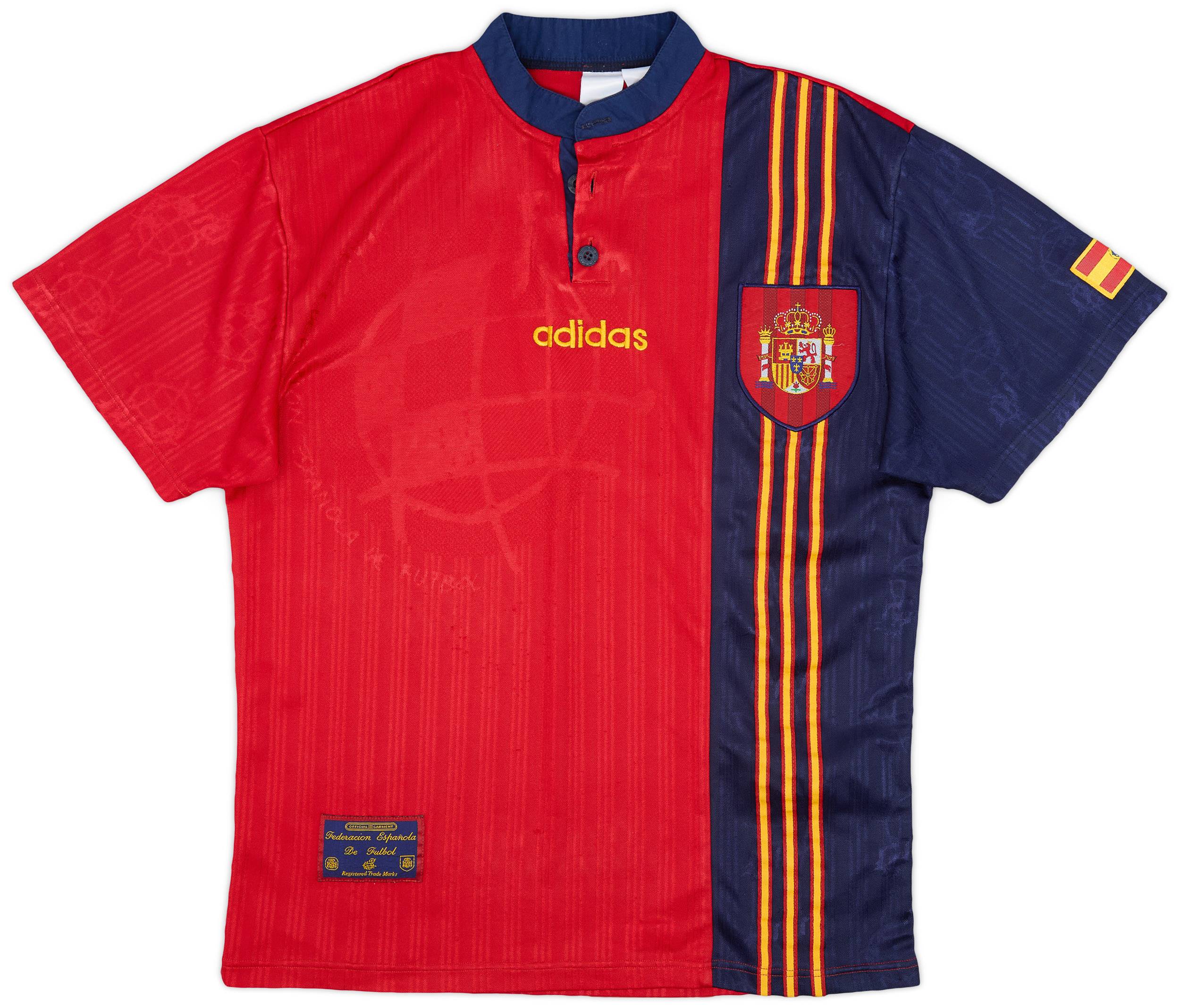 1996-98 Spain Home Shirt - 8/10 - (L)