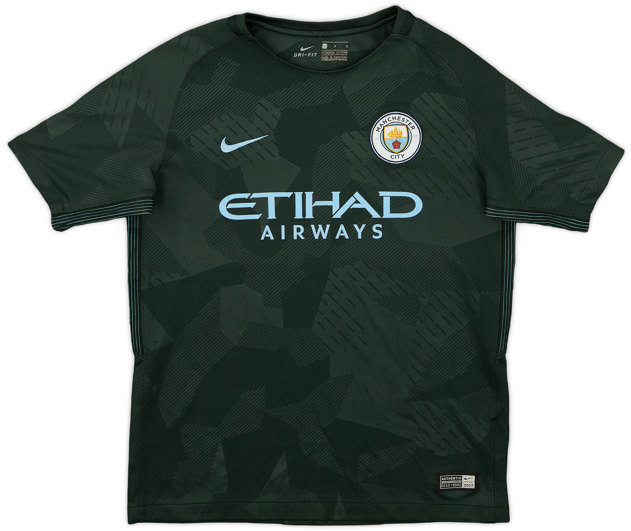 2017-18 Manchester City Third Shirt - 9/10 - (L.Boys)
