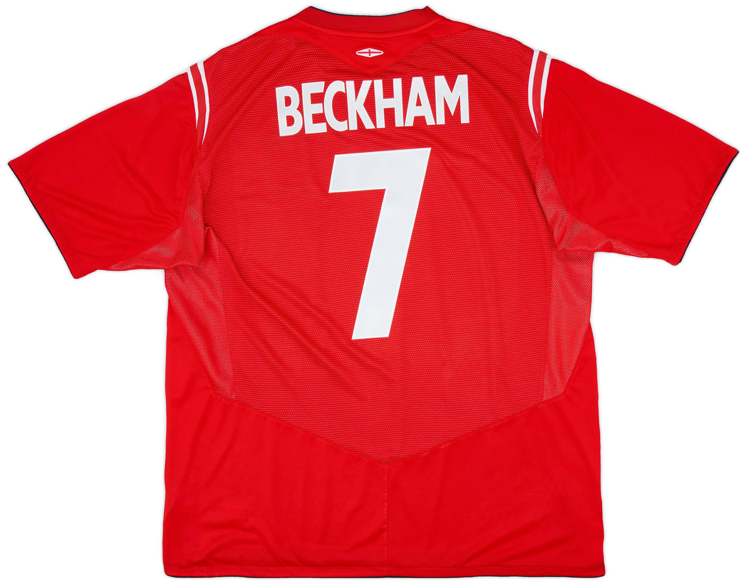 2004-06 England Away Shirt Beckham #7 - 6/10 - (XXL)