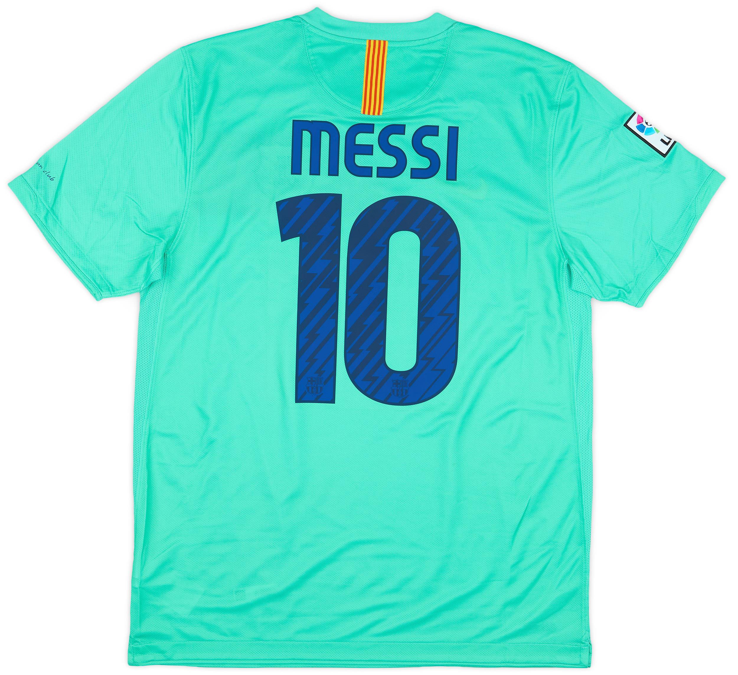 2010-11 Barcelona Away Shirt Messi #10 (L)