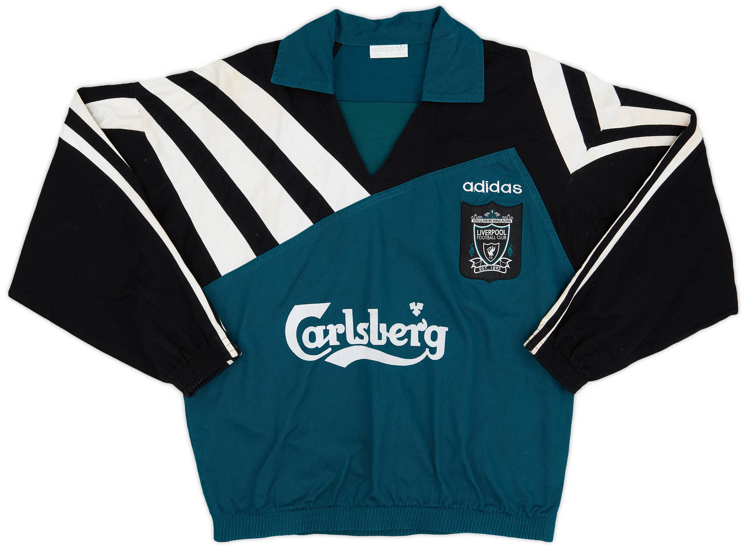 1995-96 Liverpool adidas Drill Top - 7/10 - (L)