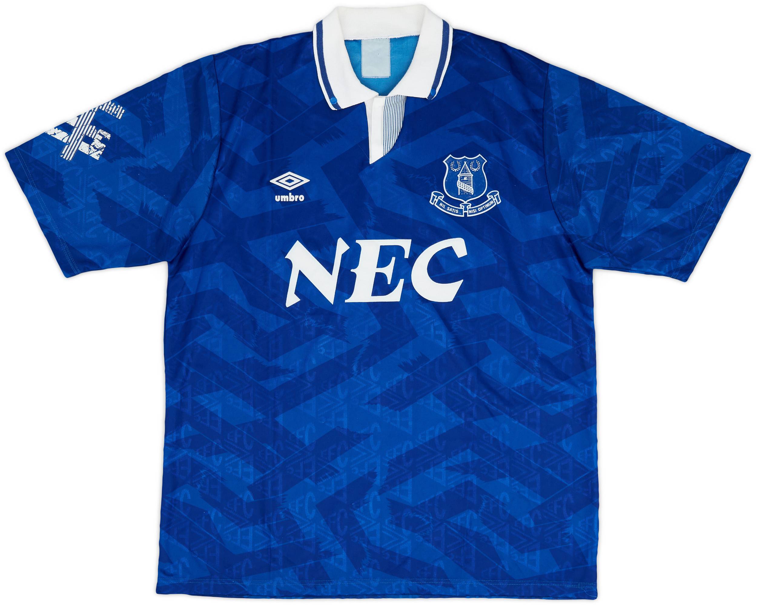 1991-93 Everton Home Shirt - 7/10 - (L)