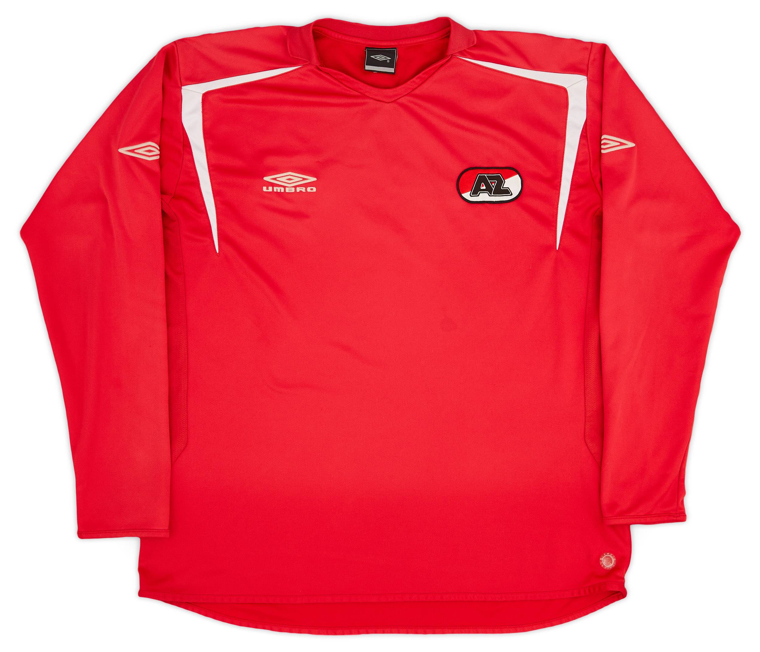2005-06 AZ Alkmaar Home L/S Shirt - 6/10 - (XL)