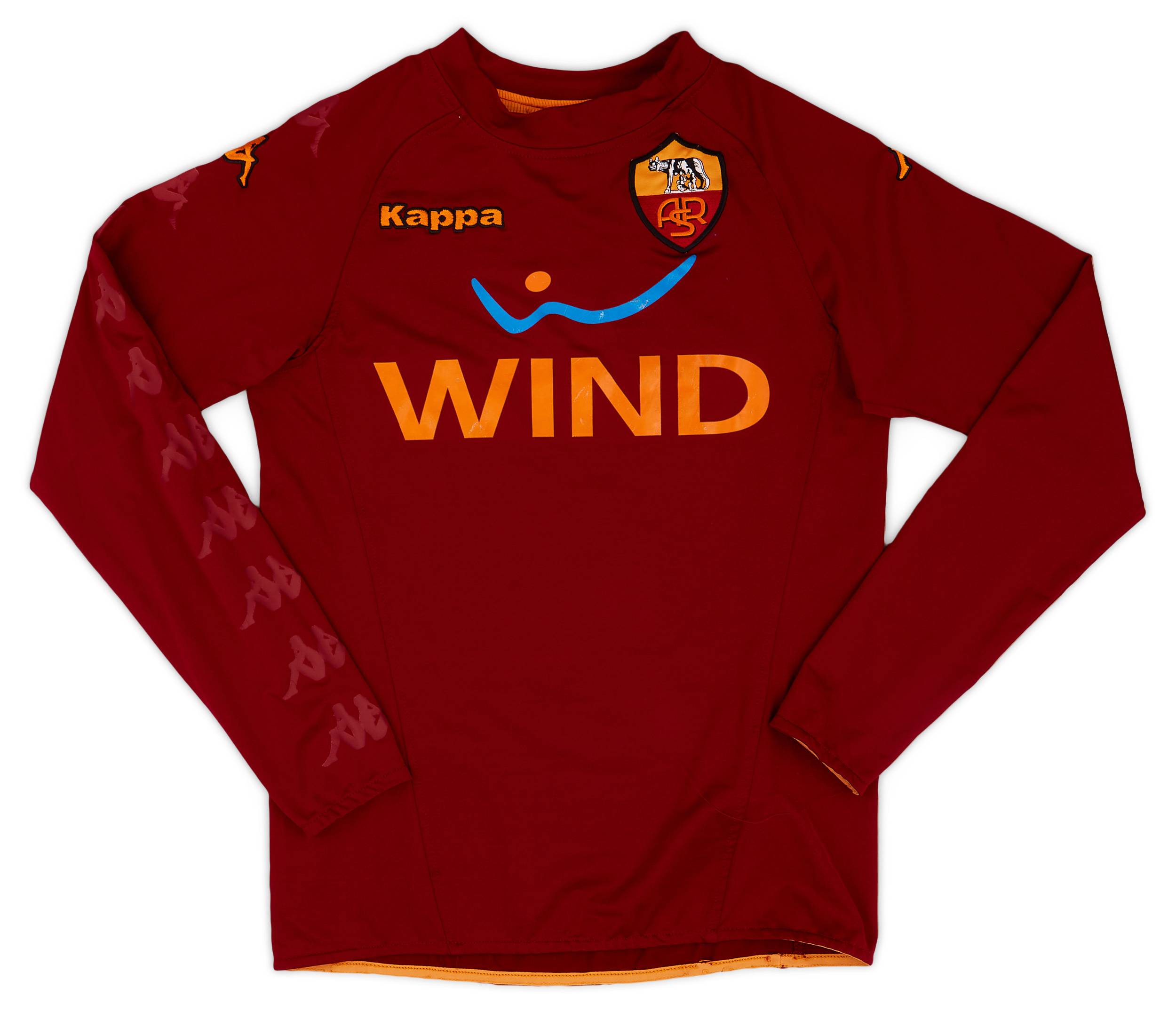2008-09 Roma Kappa Training L/S Shirt - 7/10 - (XS)