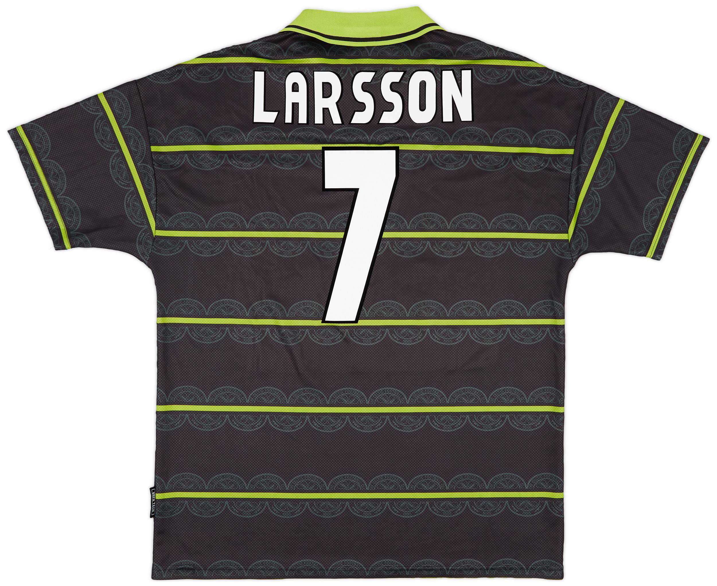 1998-99 Celtic Away Shirt Larsson #7 - 8/10 - (XL)