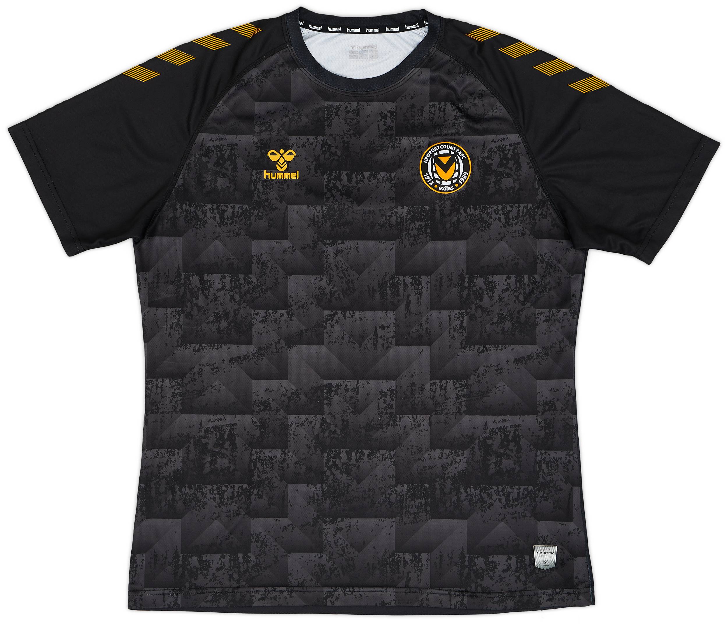 2020-21 Newport County Hummel Training Shirt - 9/10 - (XL)
