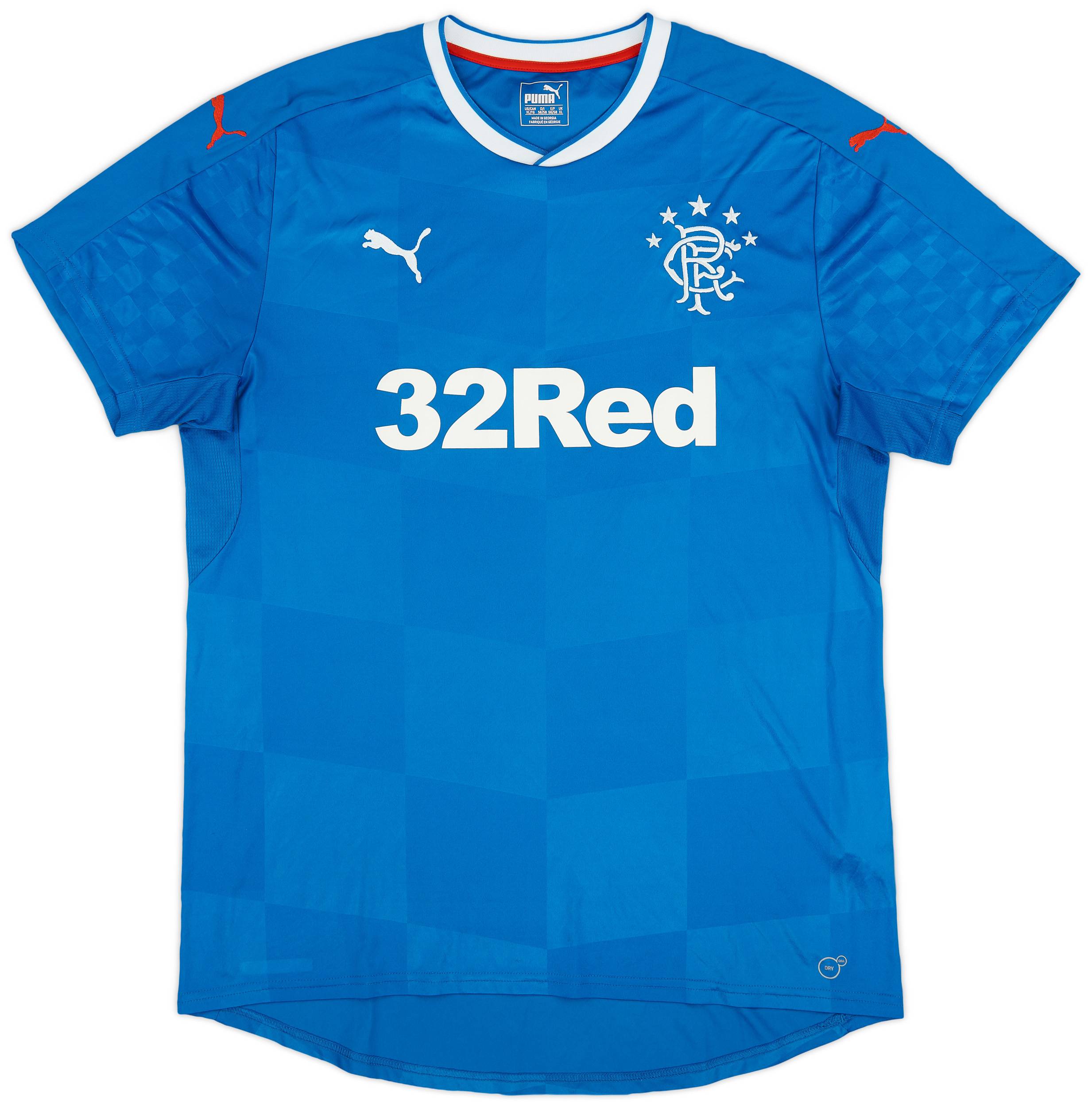 2016-18 Rangers Home Shirt - 8/10 - (XL)