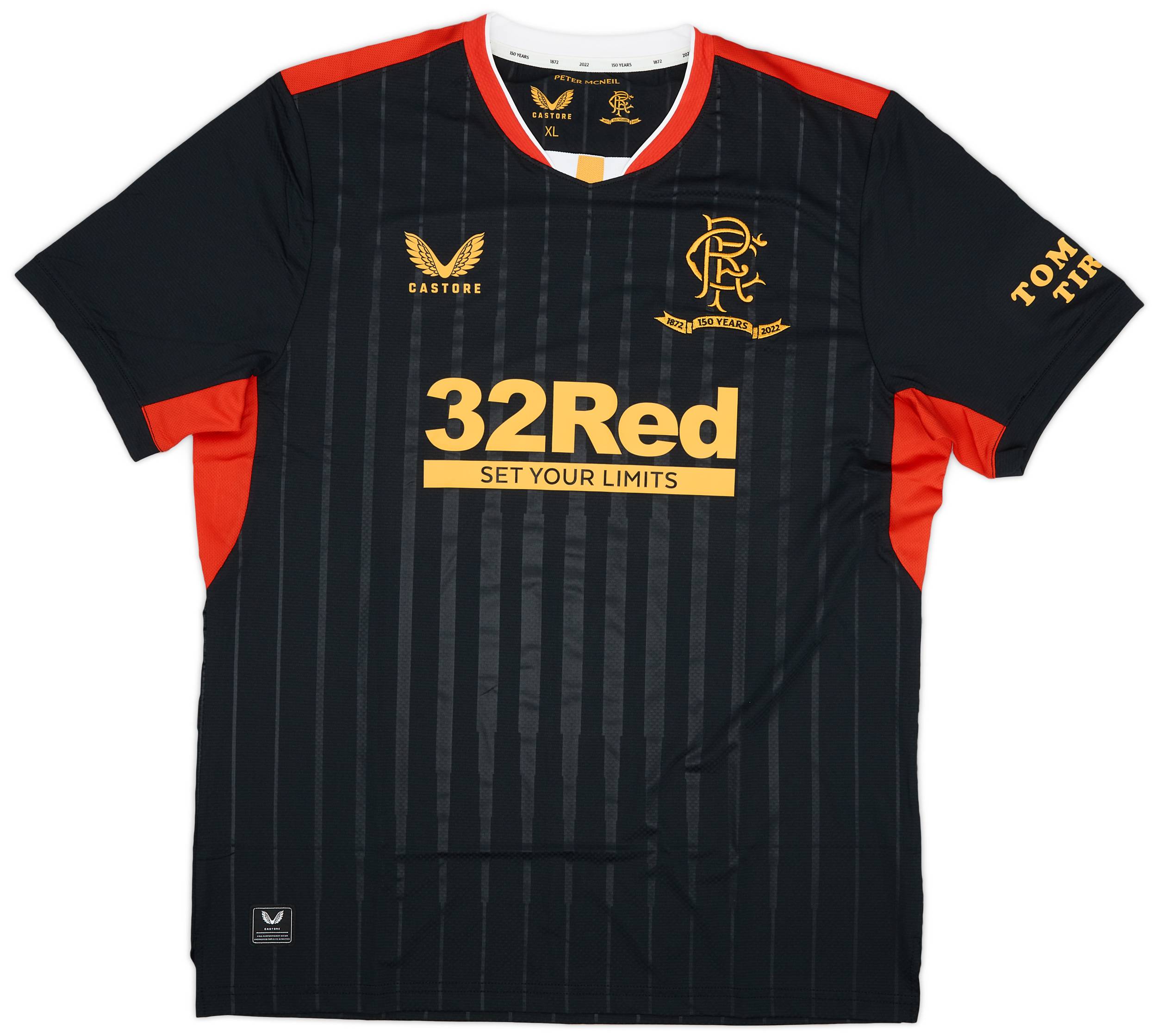 2021-22 Rangers '150 Years Anniversary' Away Shirt - 10/10 - (XL)