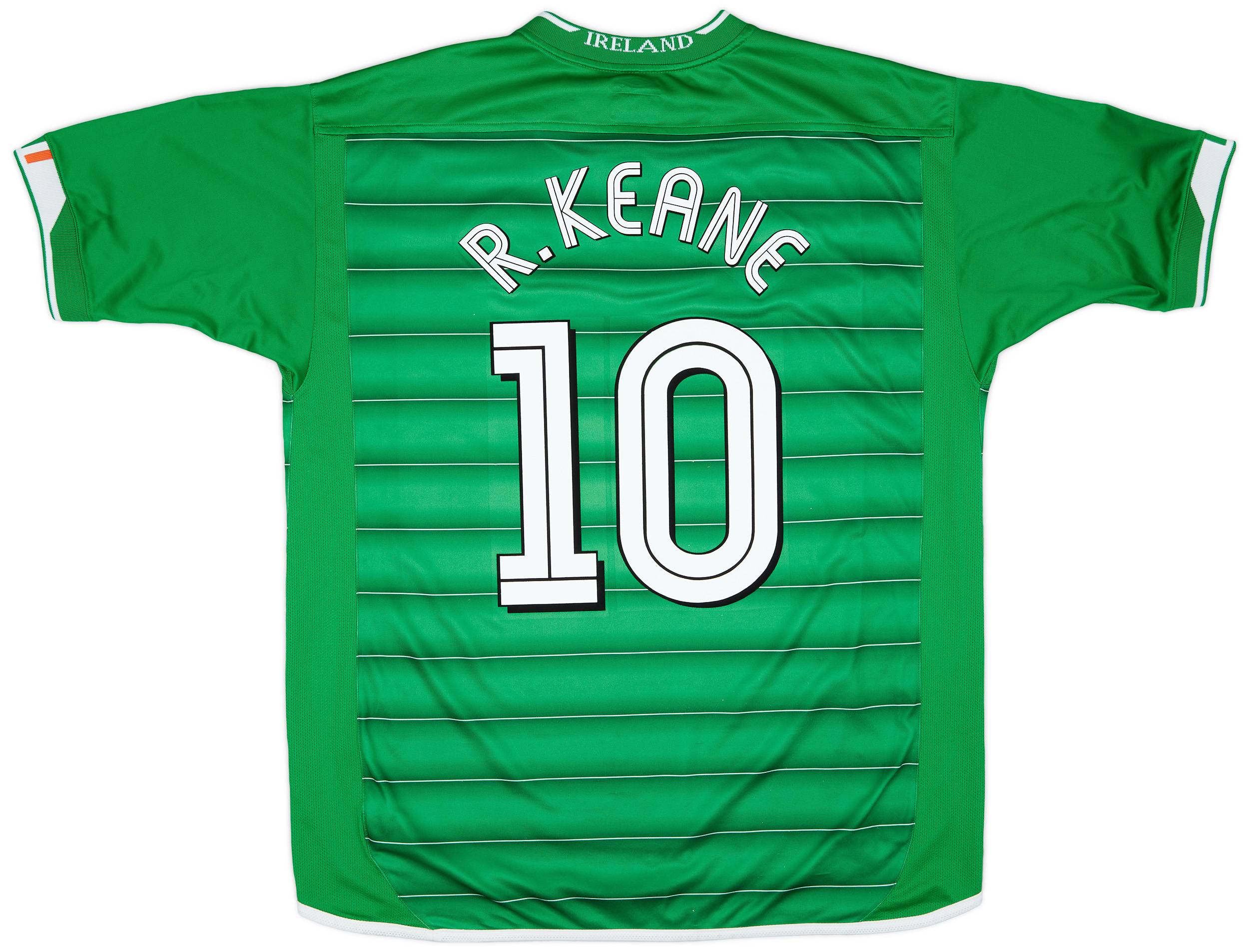 2003-04 Ireland Home Shirt R.Keane #10 - 8/10 - (XL)