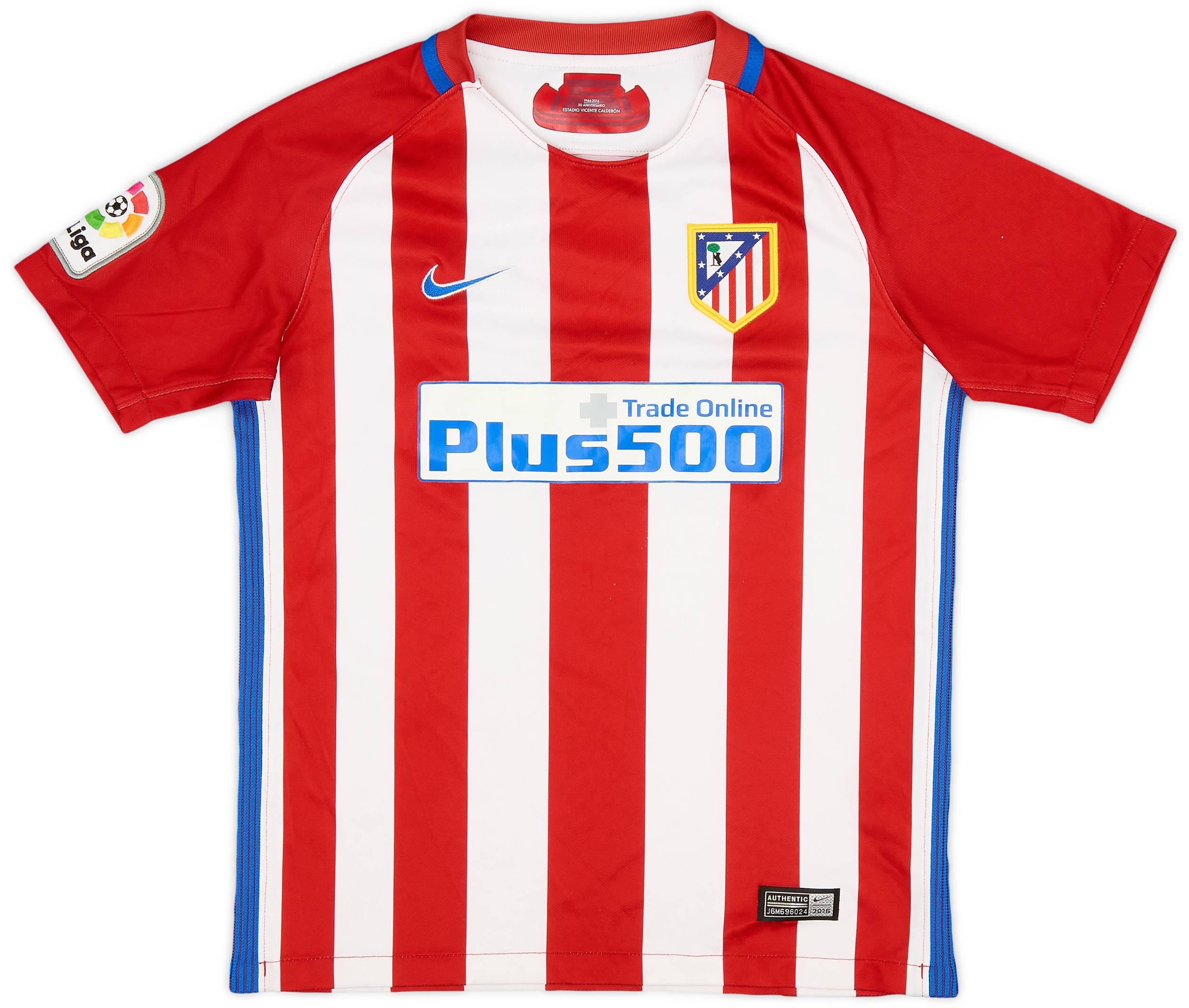 2016-17 Atletico Madrid Home Shirt - 8/10 - (M.Boys)