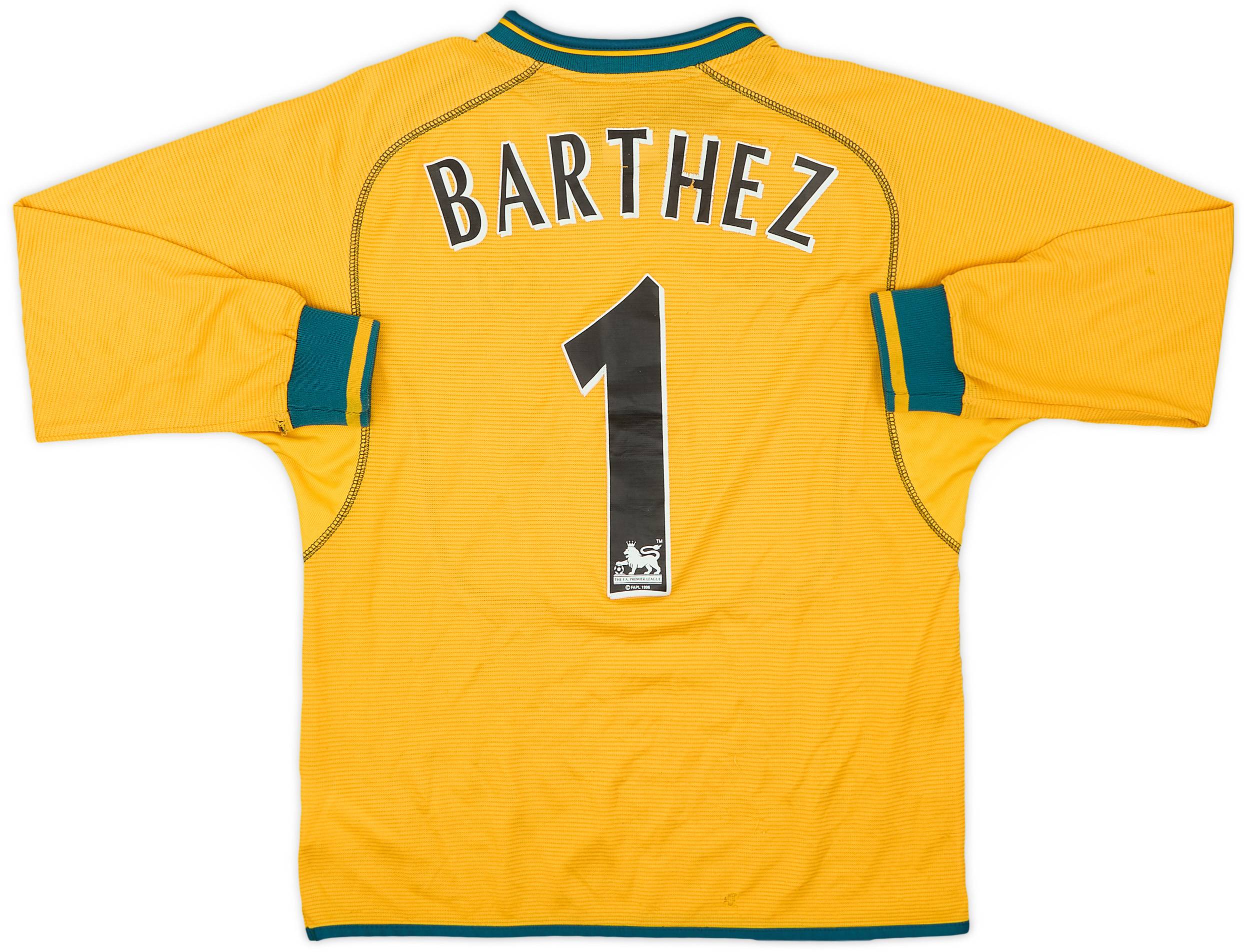 2000-02 Manchester United GK Shirt Barthez #1 - 5/10 - (L.Boys)