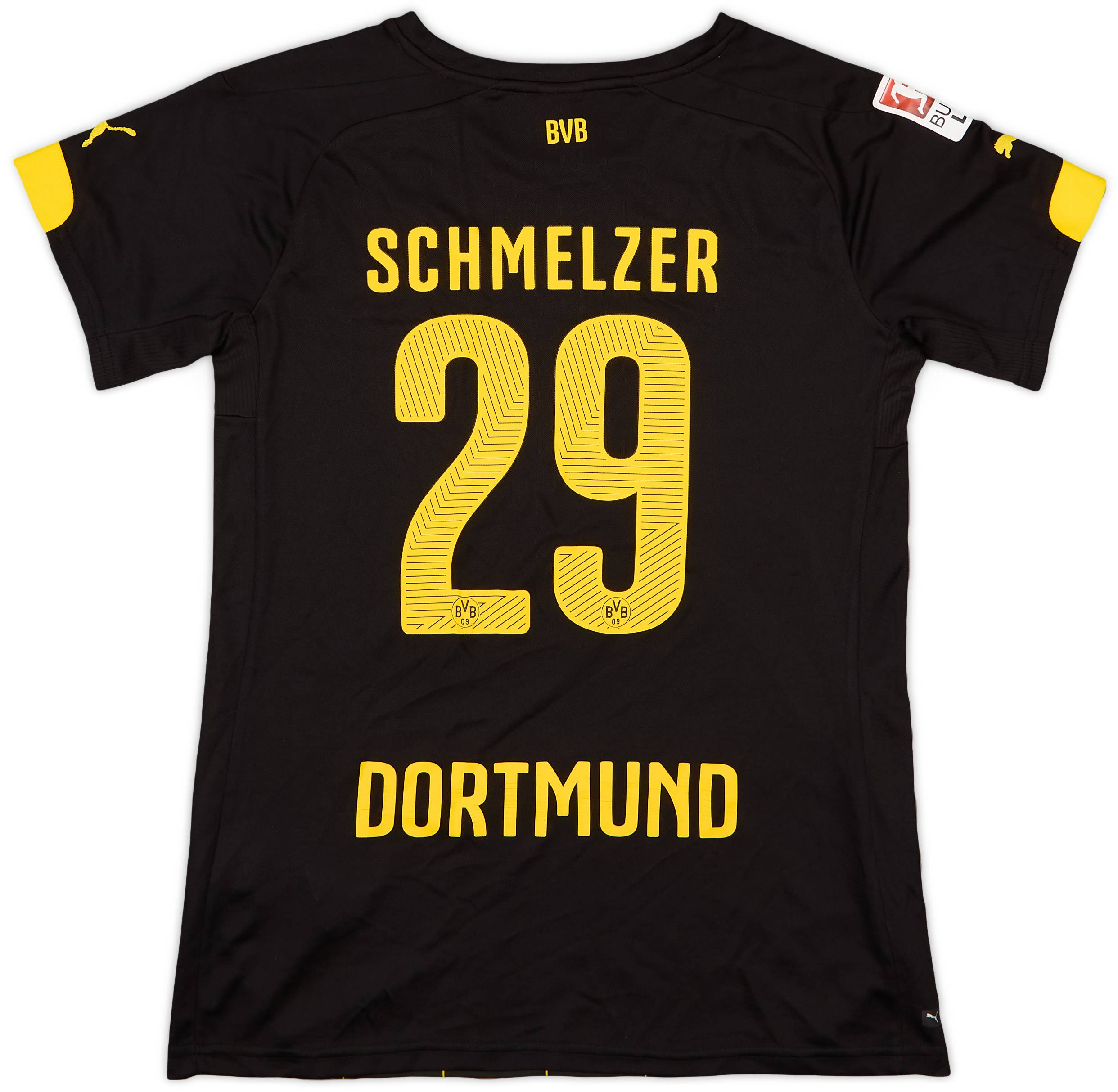 2014-16 Borussia Dortmund Away Shirt Schmelzer #29 (Women's S)