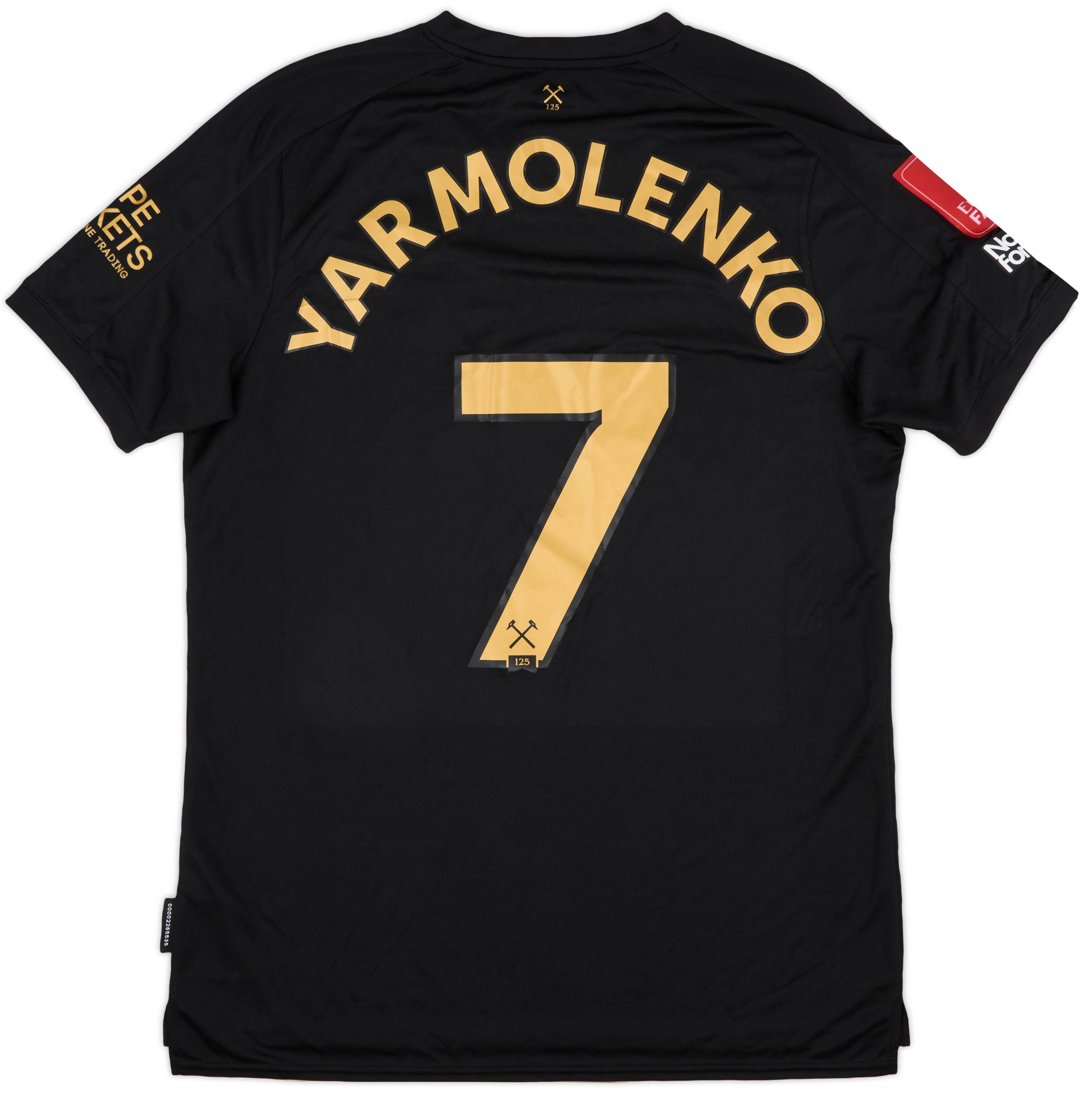 Umbro West Ham Yarmolenko 7 ユニフォーム 2020-21 West Ham Match Issue FA Cup Third Shirt Yarmolenko #7