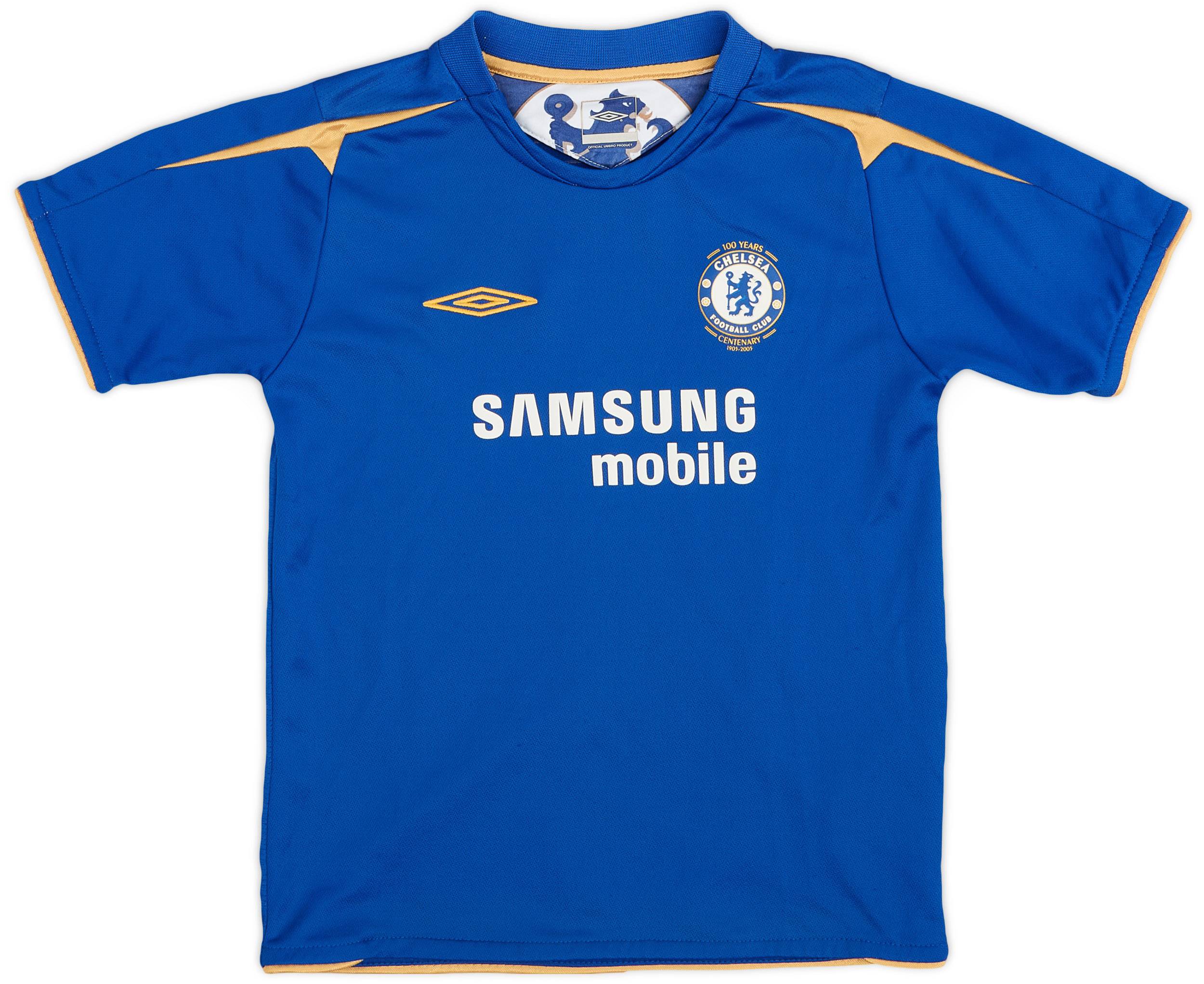 2005-06 Chelsea Centenary Home Shirt - 9/10 - (S.Boys)