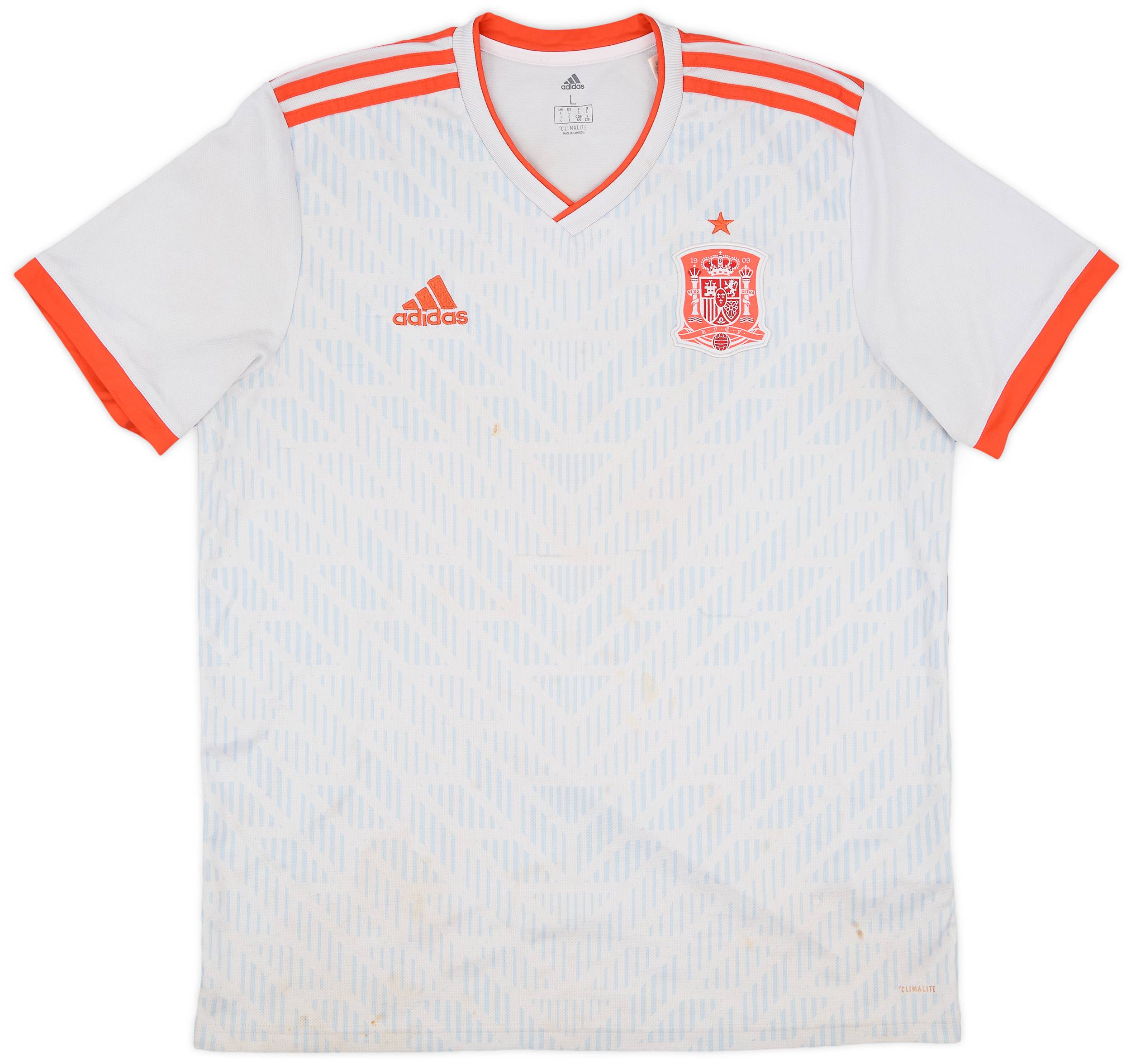 2018-19 Spain Away Shirt - 4/10 - (L)