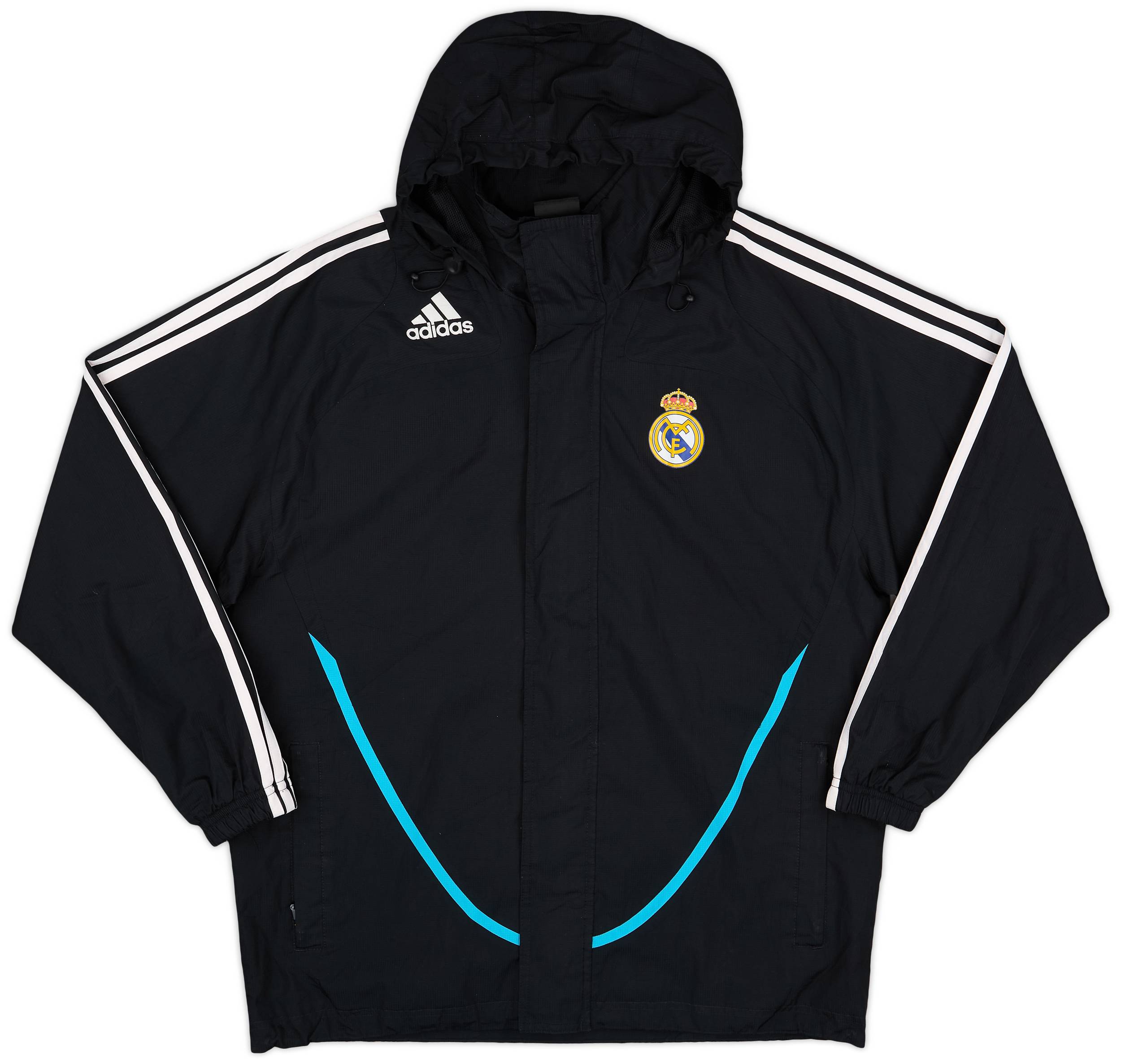 2008-09 Real Madrid adidas Hooded Rain Jacket - 8/10 - (XL)