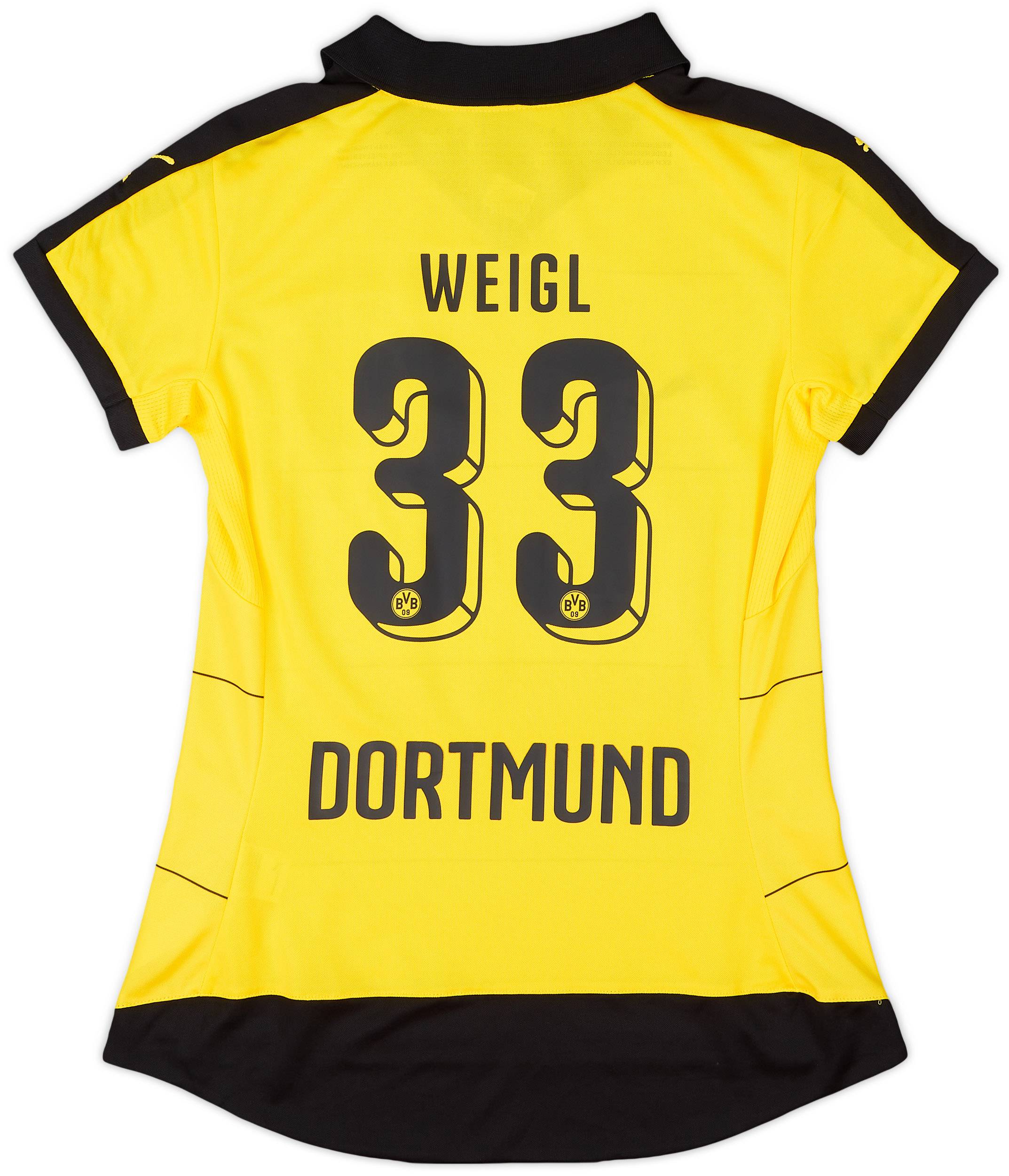 2015-16 Borussia Dortmund Home Shirt Weigl #33 (Women's S)