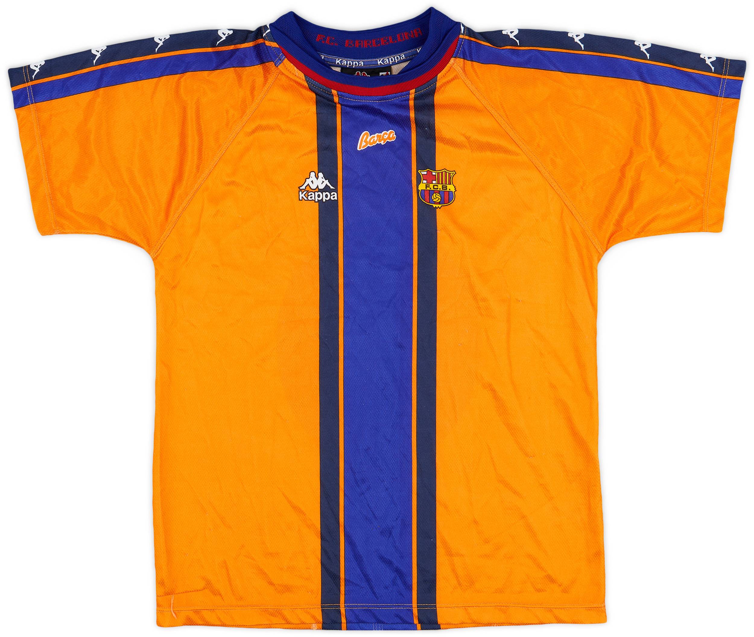 1997-98 Barcelona Basic Away Shirt - 8/10 - (XL.Boys)