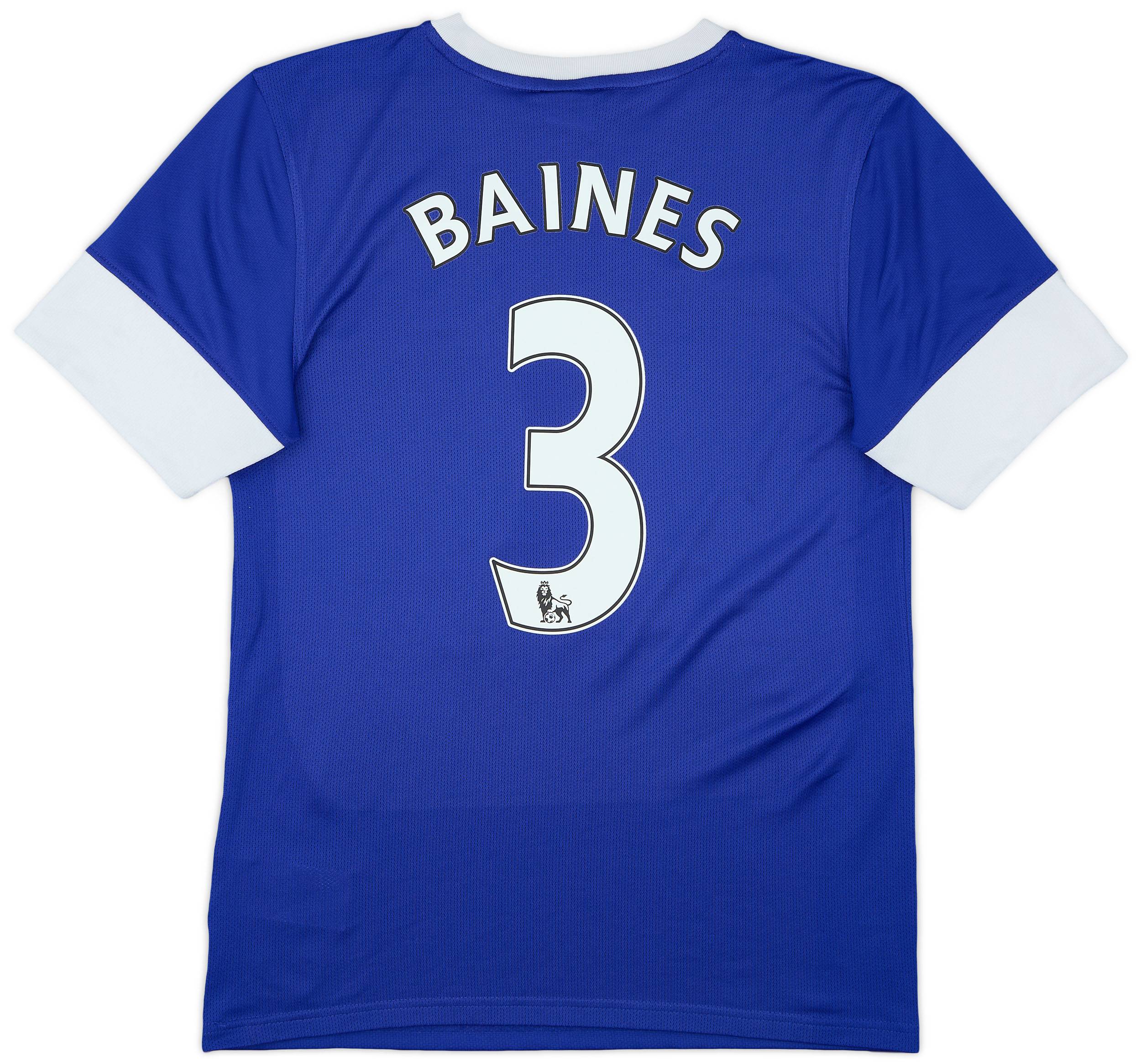 2012-13 Everton Home Shirt Baines #3 - 8/10 - (S)