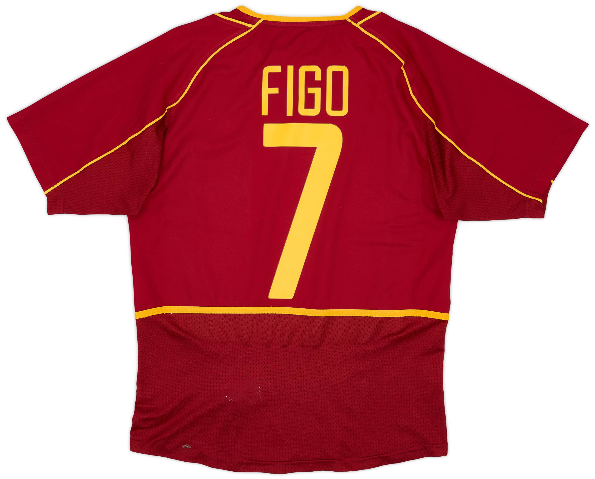 2002-04 Portugal Home Shirt Figo #7 - 8/10 - (S)