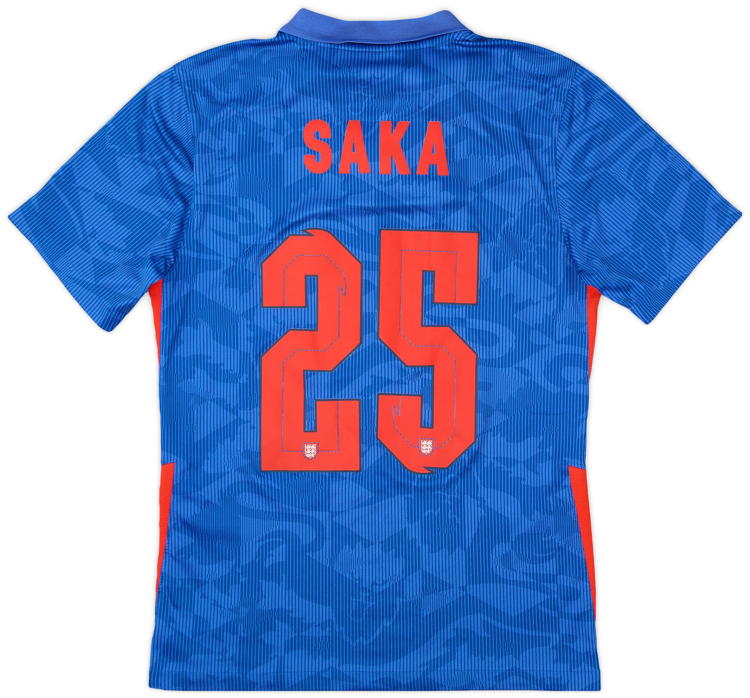 2020-21 England Away Shirt Saka #25 - 8/10 - (S)