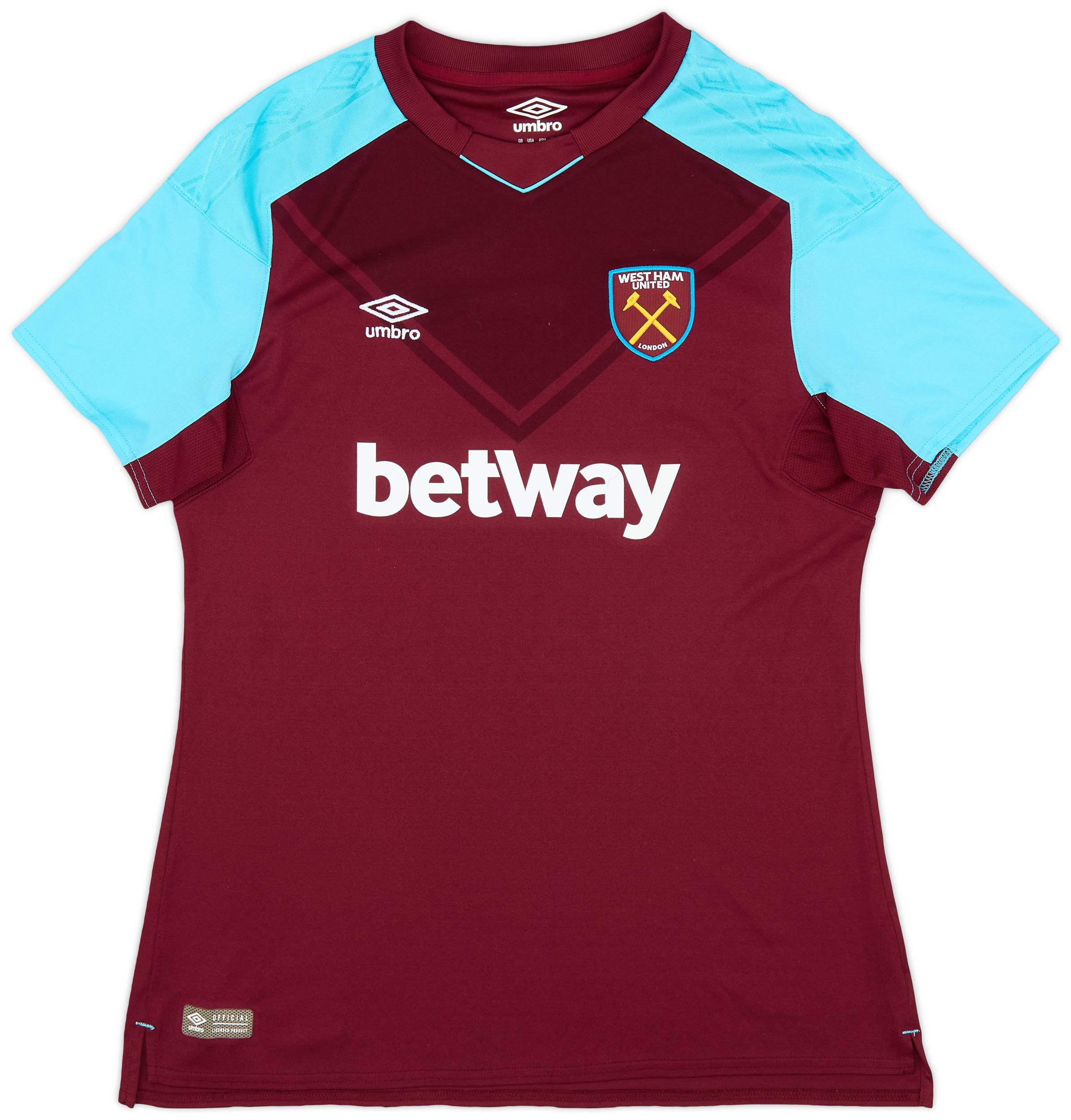 2017-18 West Ham Home Shirt - 9/10 - (Women's L)