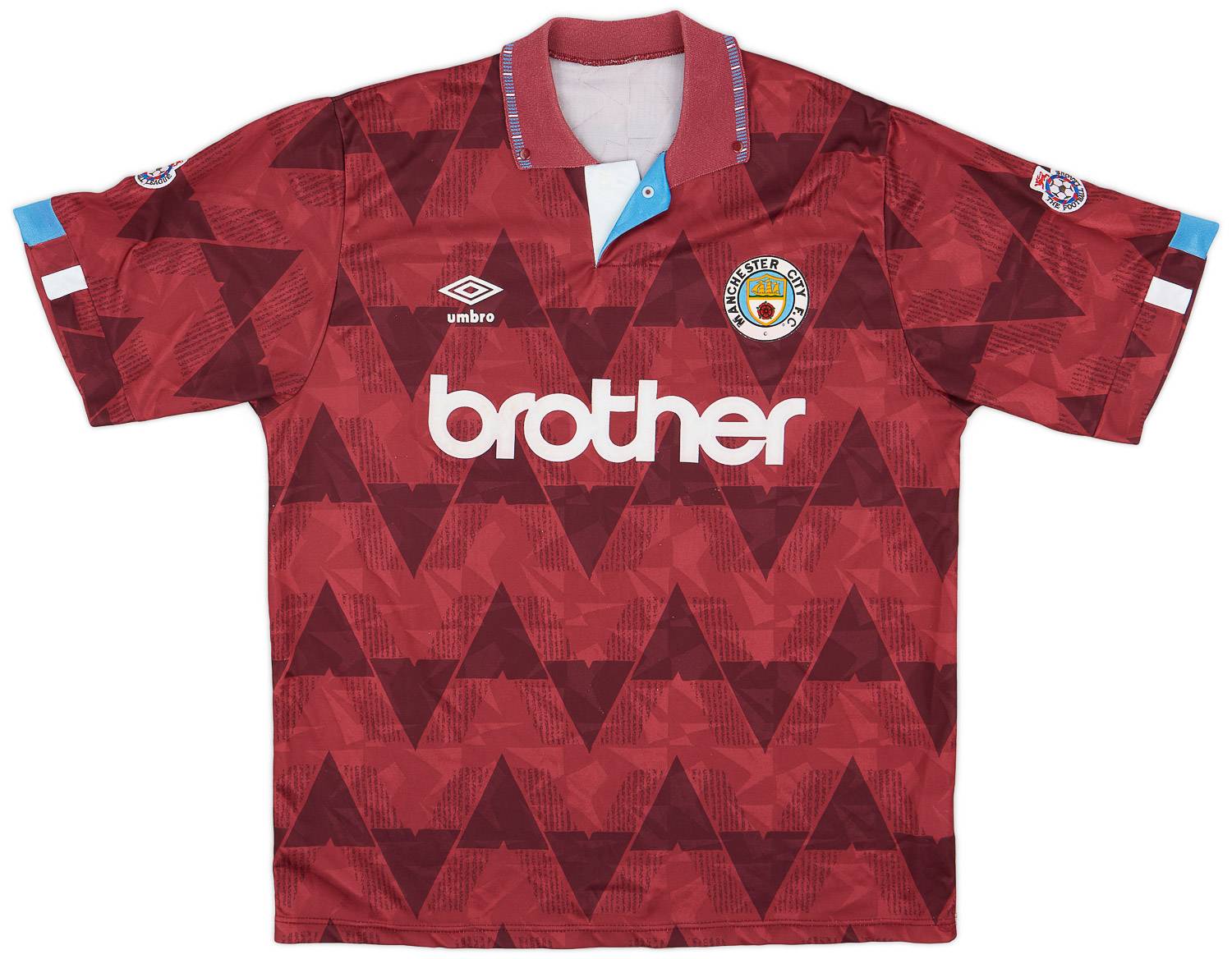 1990-92 Manchester City Away Shirt - 8/10 - (L)