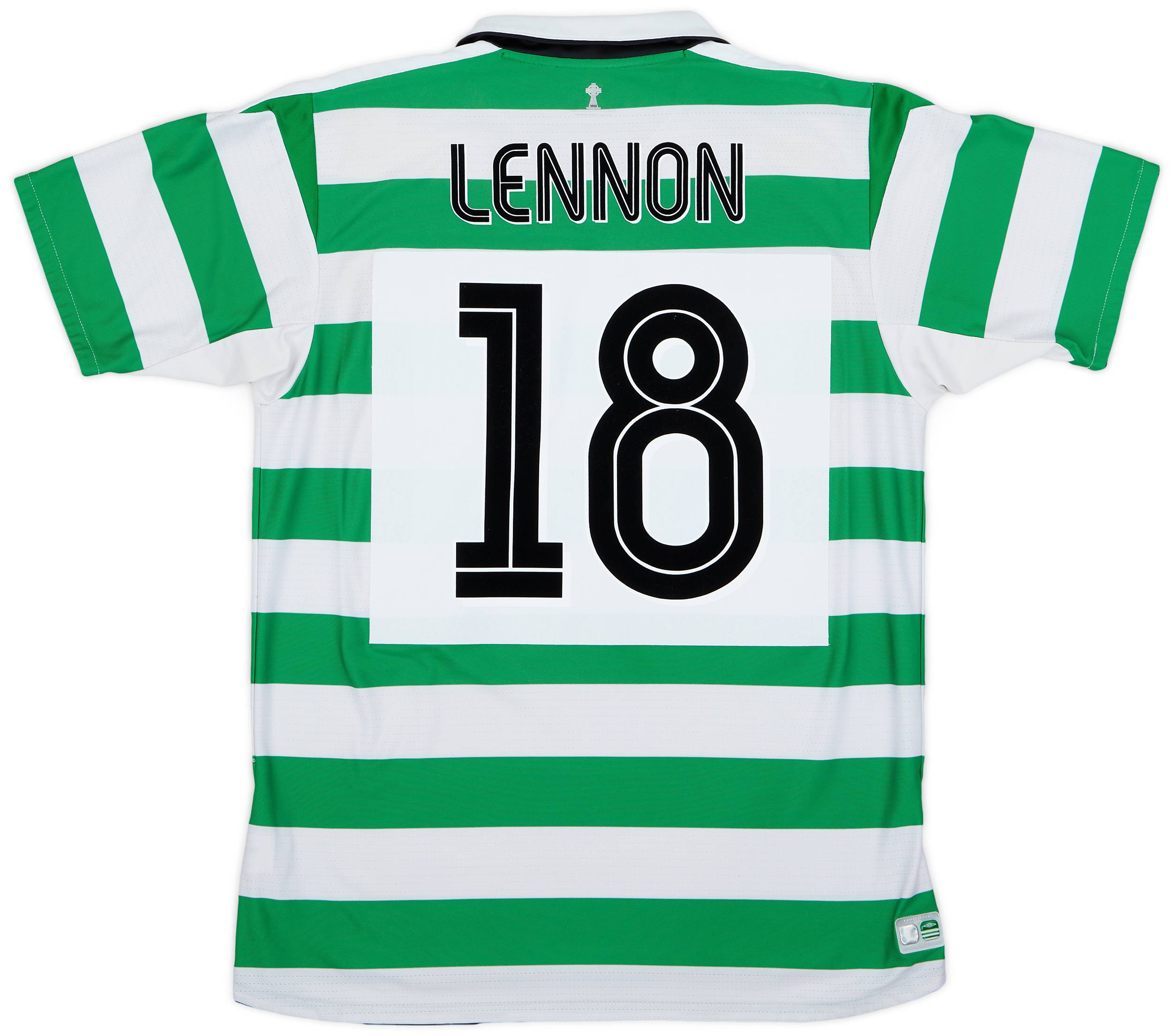 2004-05 Celtic Home Shirt Lennon #18 - 8/10 - (L)