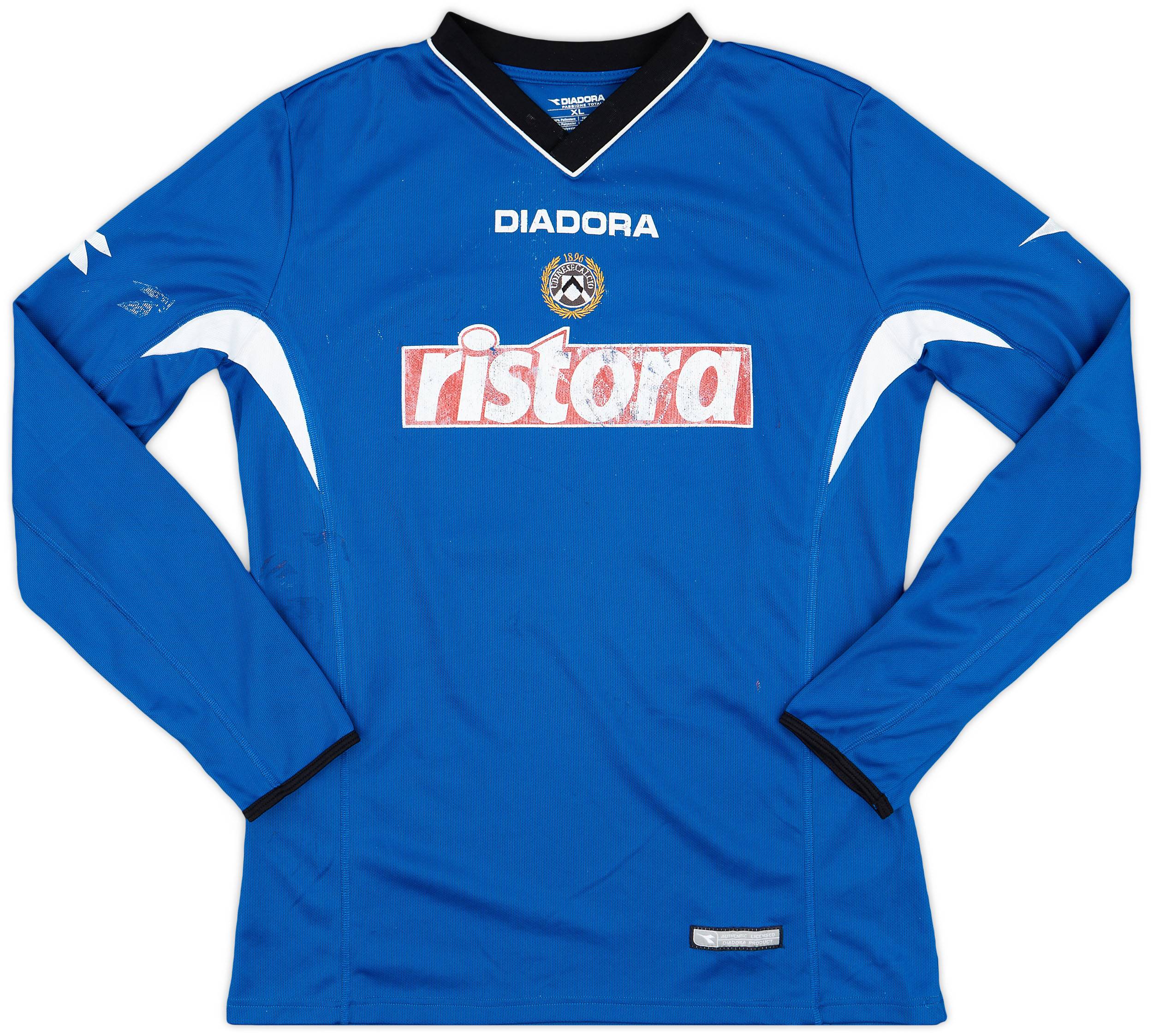 2001-02 Udinese Away L/S Shirt #19 - 4/10 - (XL)
